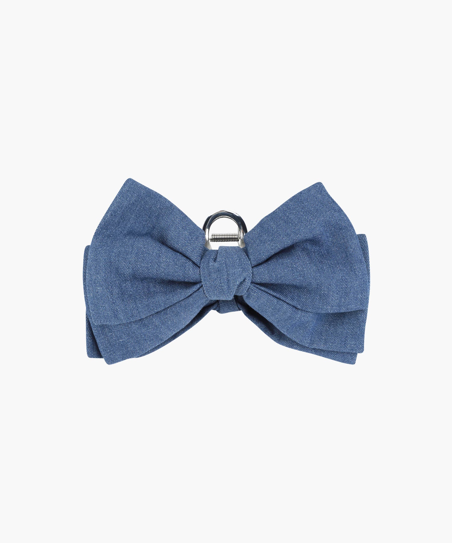 CIRCLE LOGO RIBBON HAIR CLIP