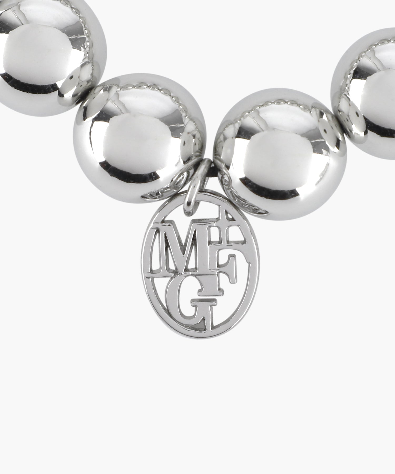 PEARL SILVER BALL SCRUNCHIE
