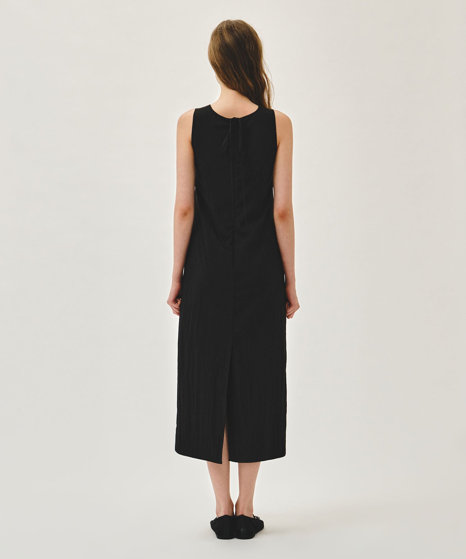W SOFT SLEEVELESS LONG DRESS