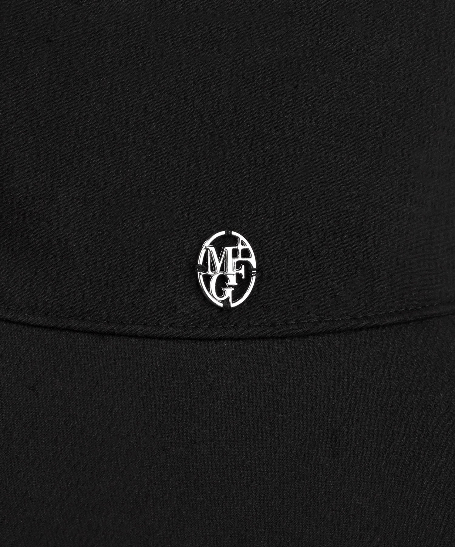 W STRAP SEERSUCKER WIDE BUCKET HAT