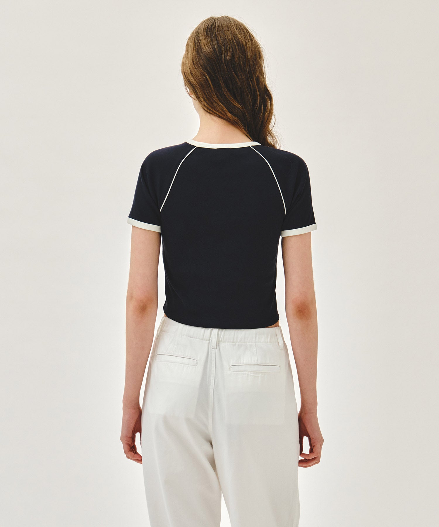 W AEROCOOL SMALL CLASSIC LOGO SLIM RINGER TEE