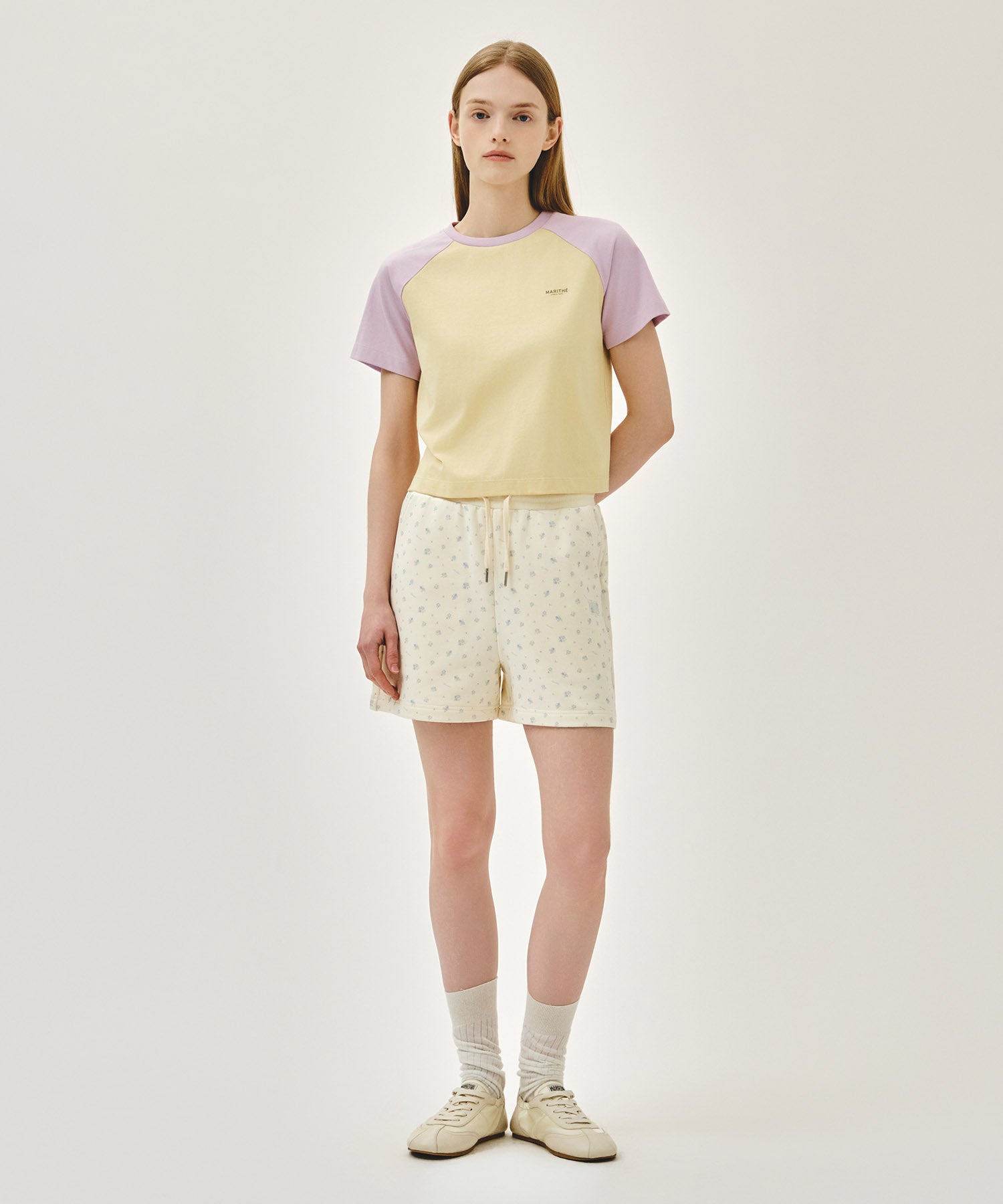 W VINTAGE CLASSIC LOGO SWEAT SHORTS