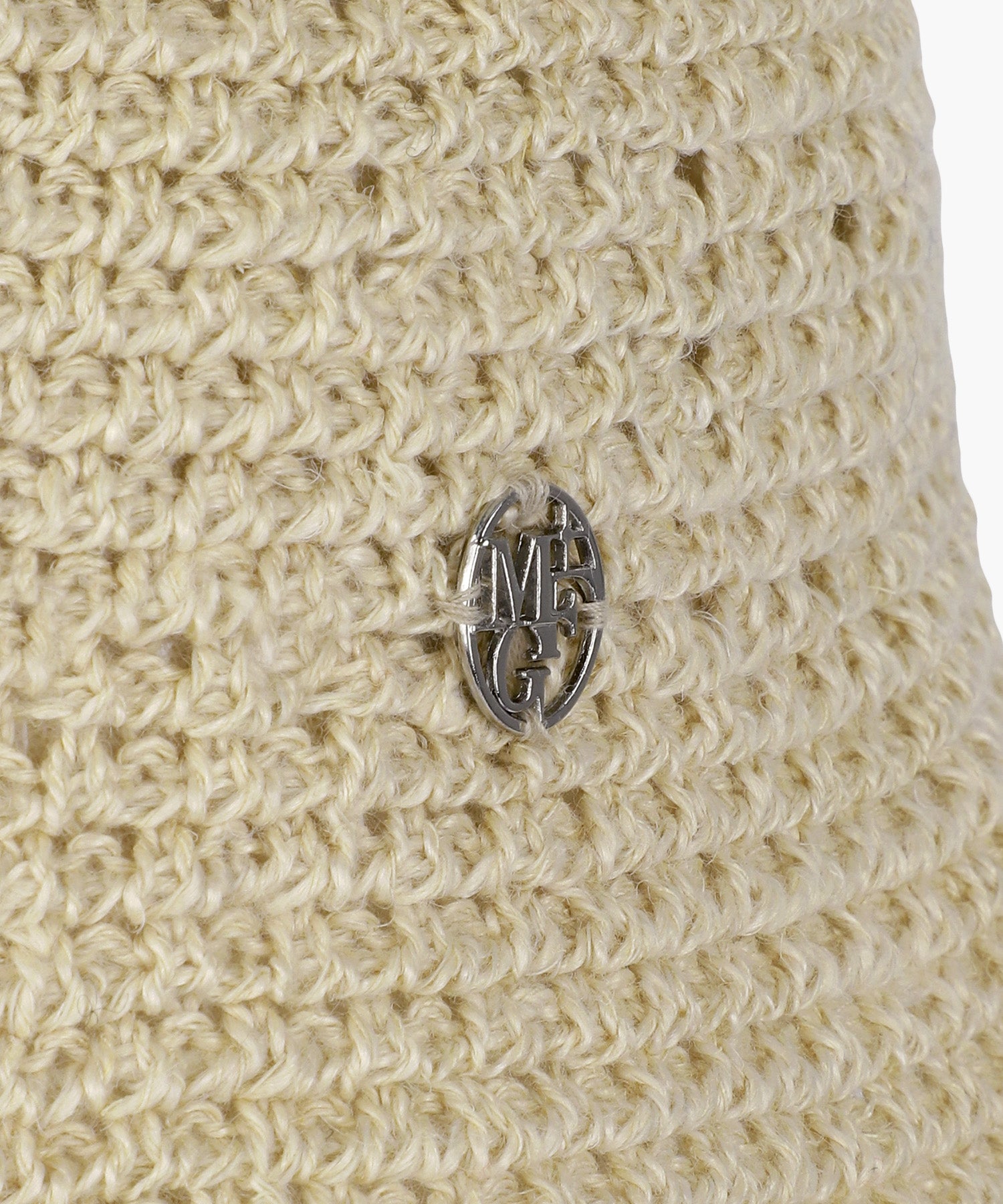 CIRCLE LOGO CROCHET BUCKET HAT
