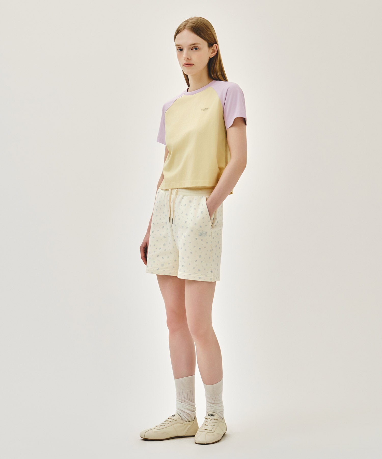 W VINTAGE CLASSIC LOGO SWEAT SHORTS