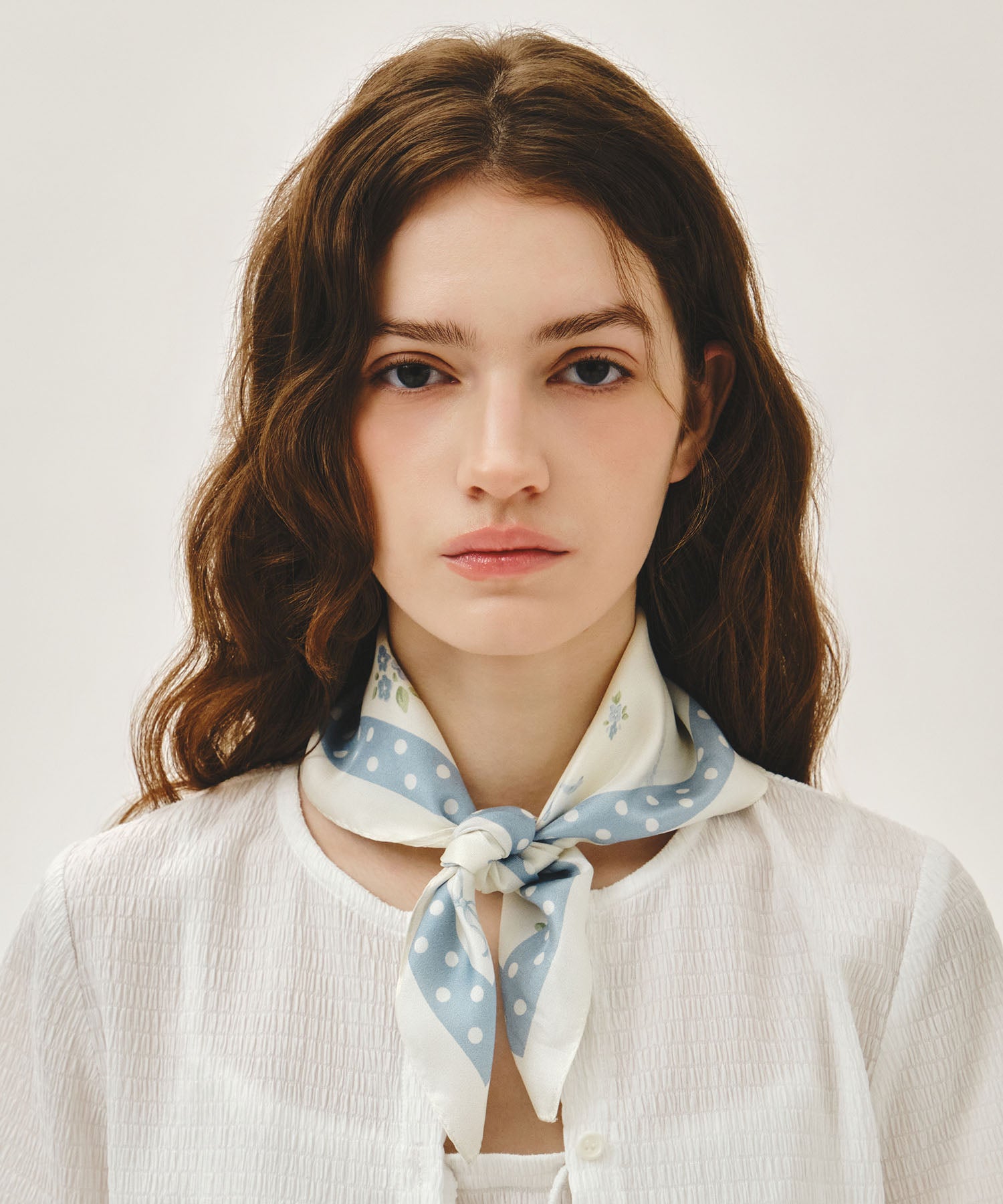 SUMMER PATTERN SILK SCARF