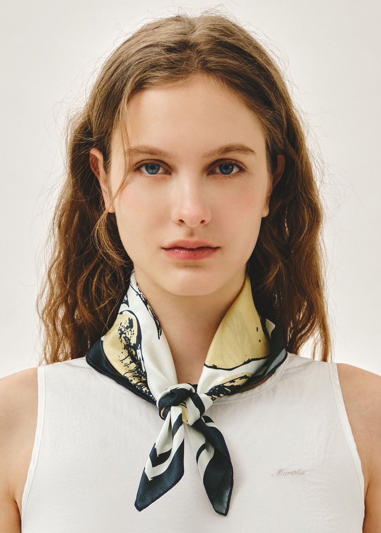SUMMER PATTERN SILK SCARF