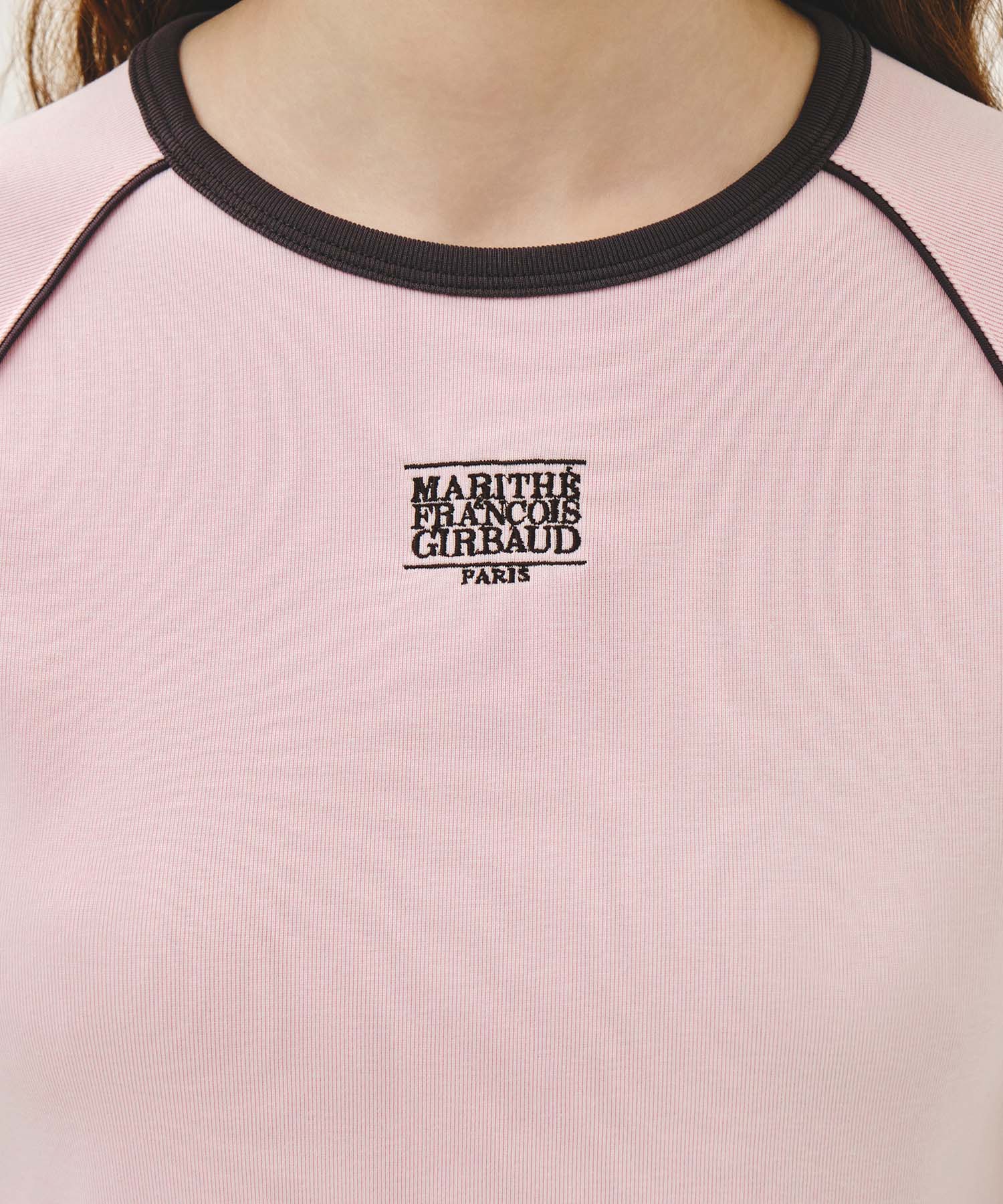 W AEROCOOL SMALL CLASSIC LOGO SLIM RINGER TEE