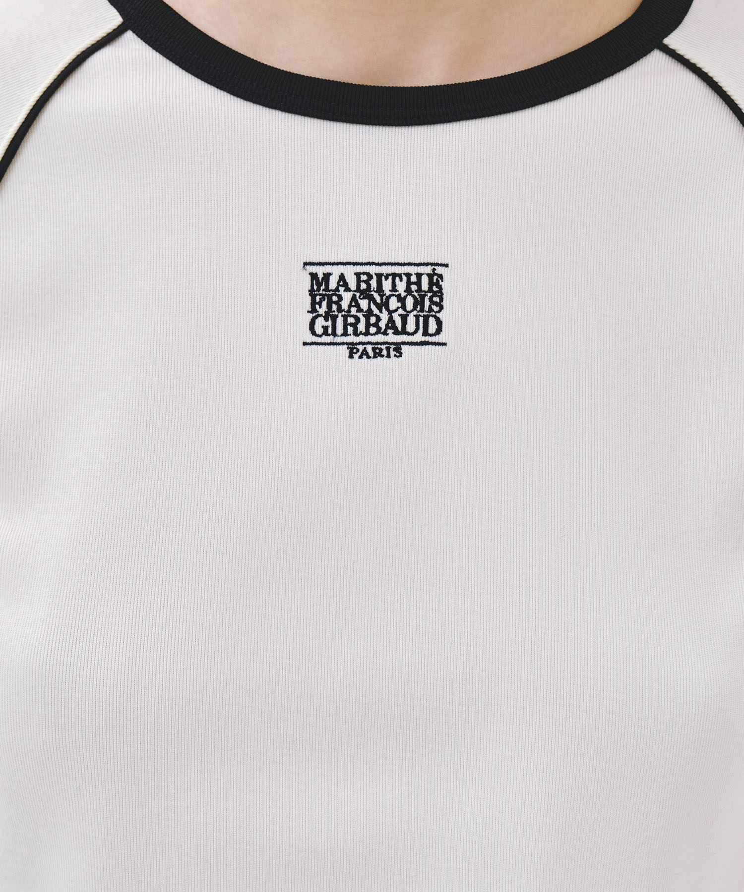 W AEROCOOL SMALL CLASSIC LOGO SLIM RINGER TEE