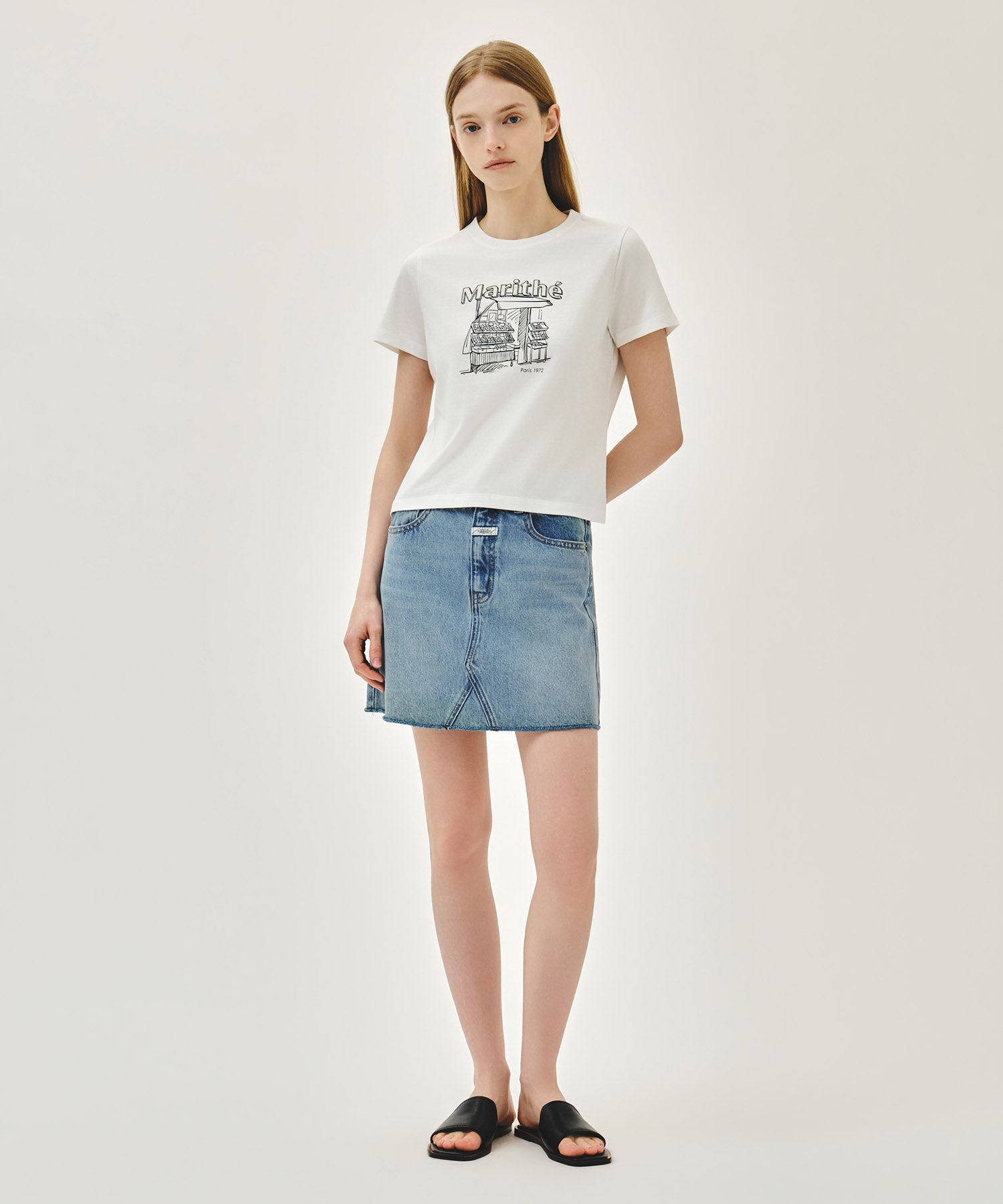 [REGEN] W FRENCH FRUIT SHOP GRAPHIC TEE