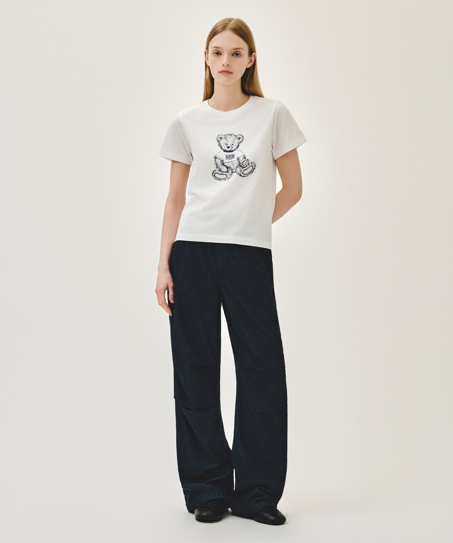 W DOODLE BEAR TEE