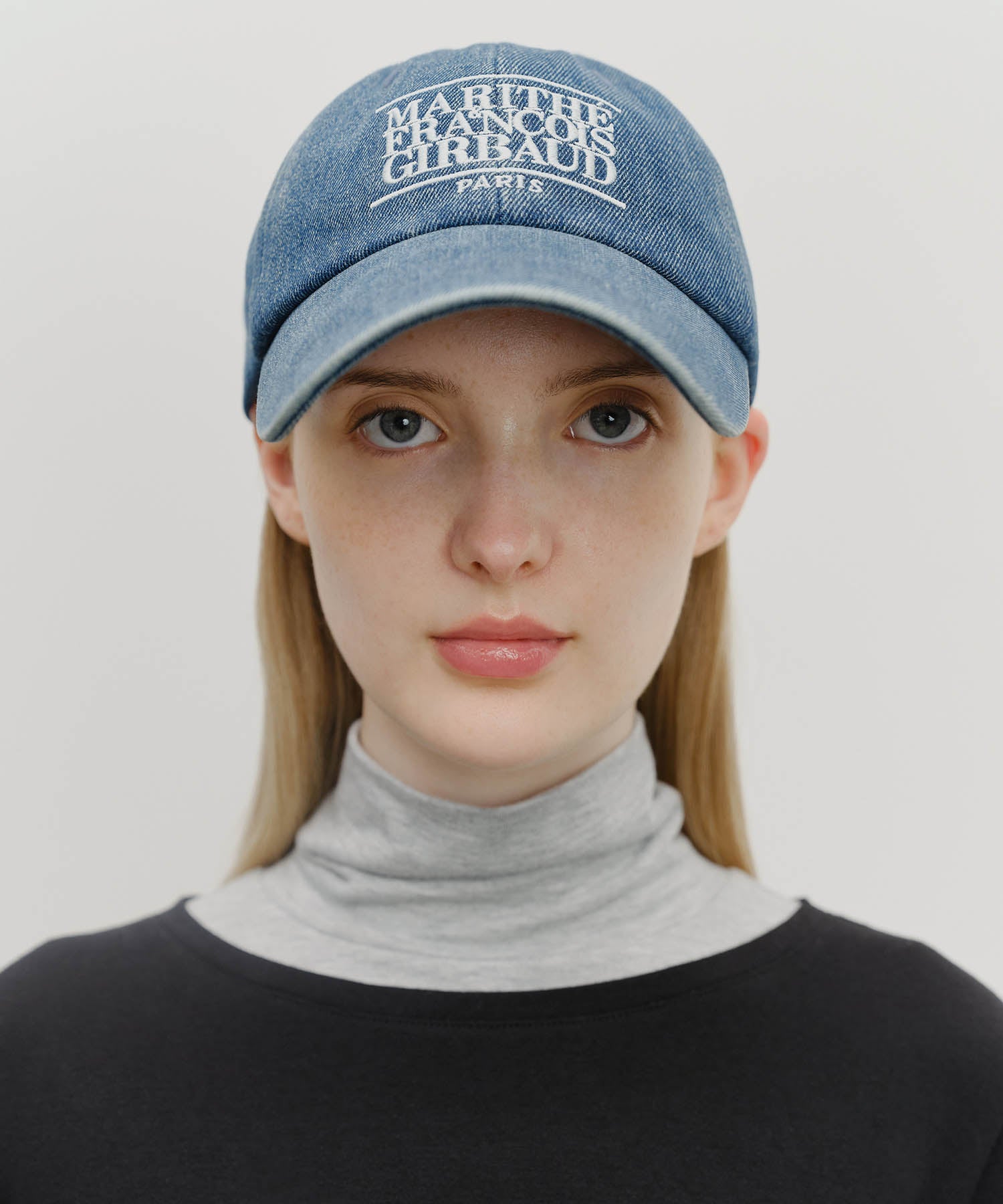 DENIM WASHING CLASSIC LOGO COVERED CAP