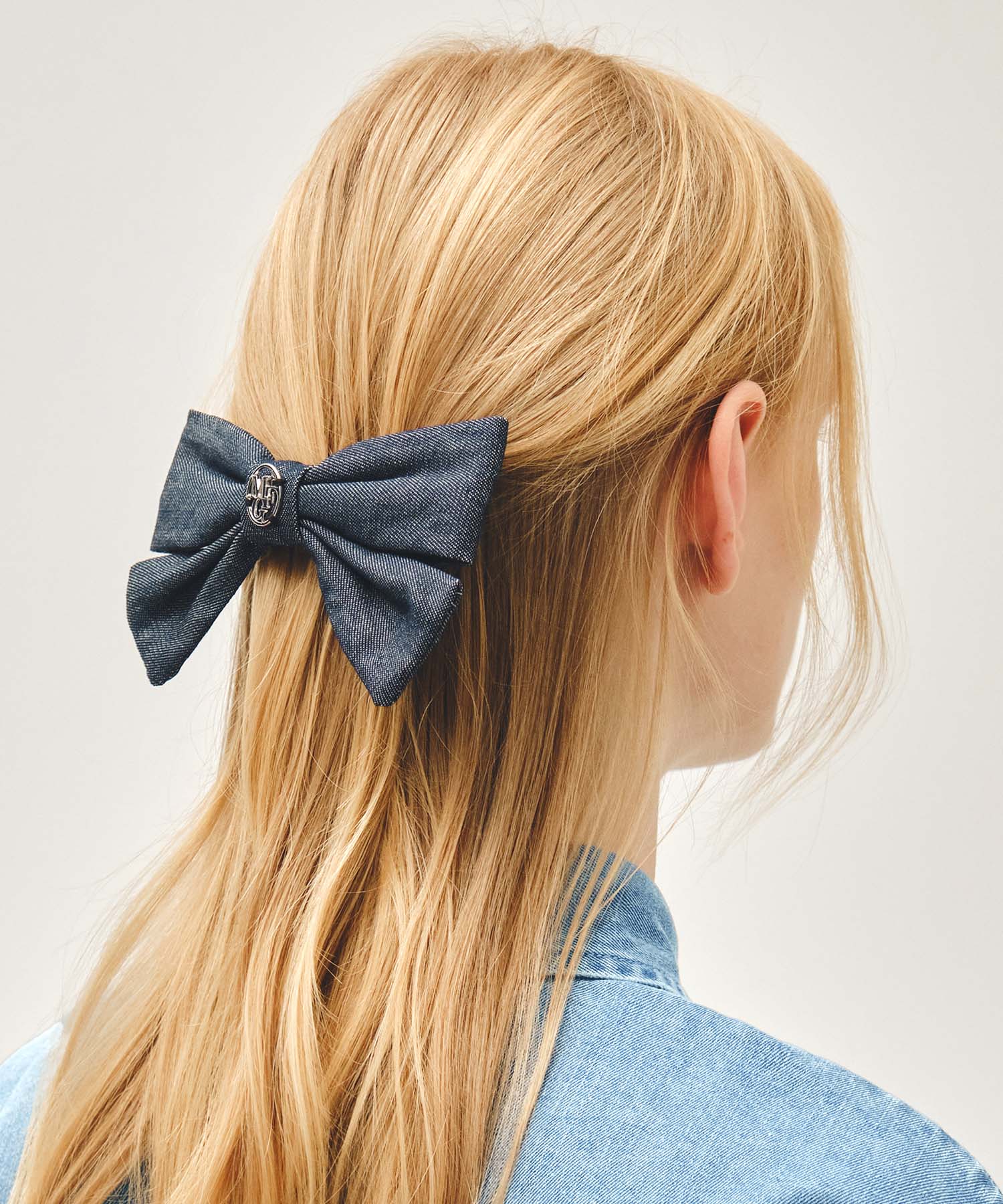 CIRCLE LOGO RIBBON HAIR PIN