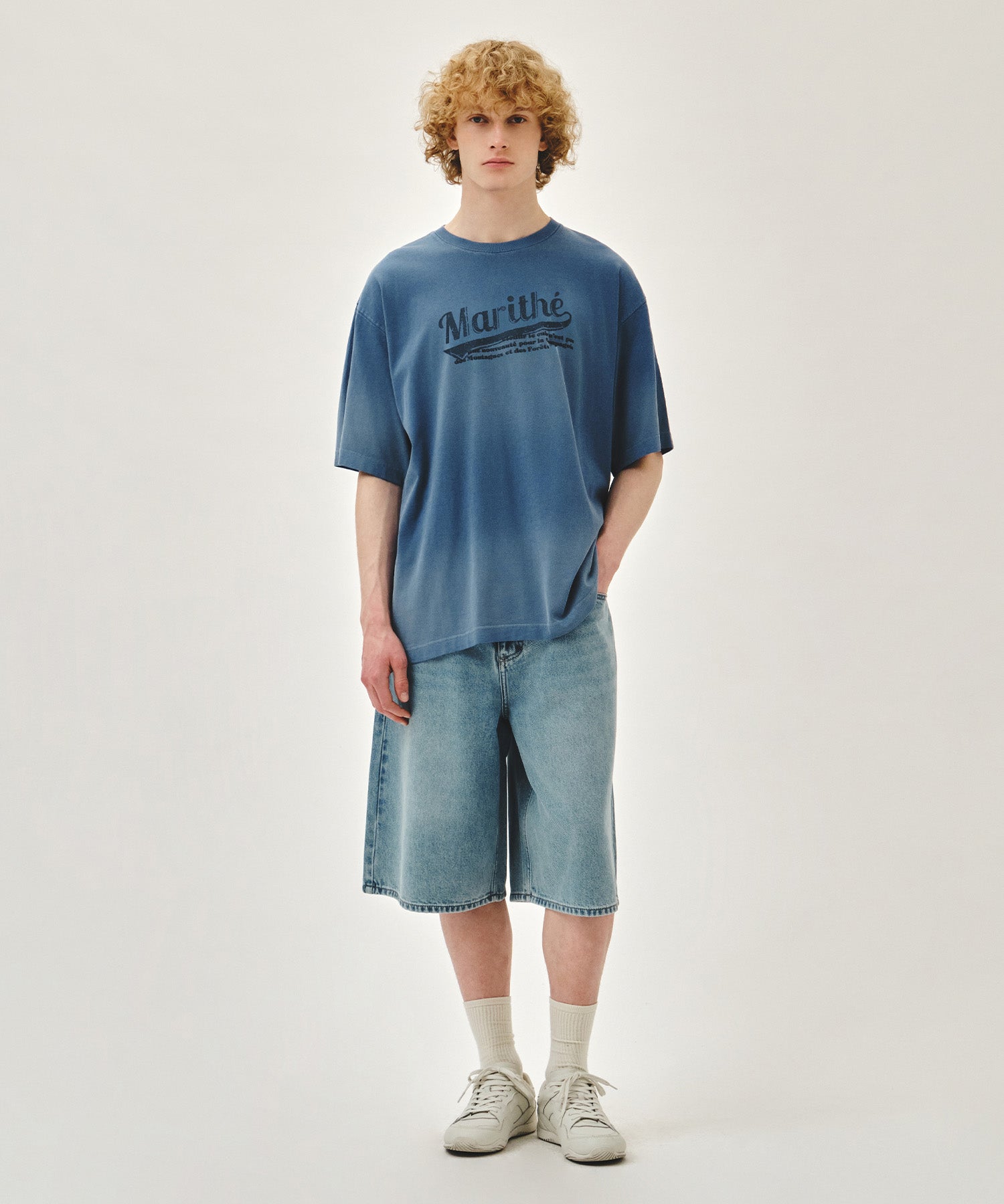 GRADATION OVERSIZED DYEING TEE