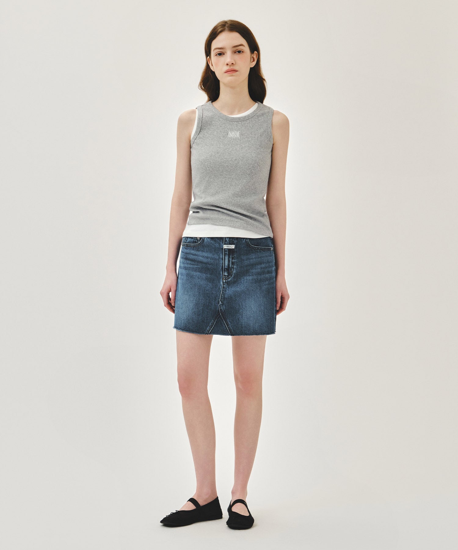 W RIBBON CLASSIC LOGO SLEEVELESS