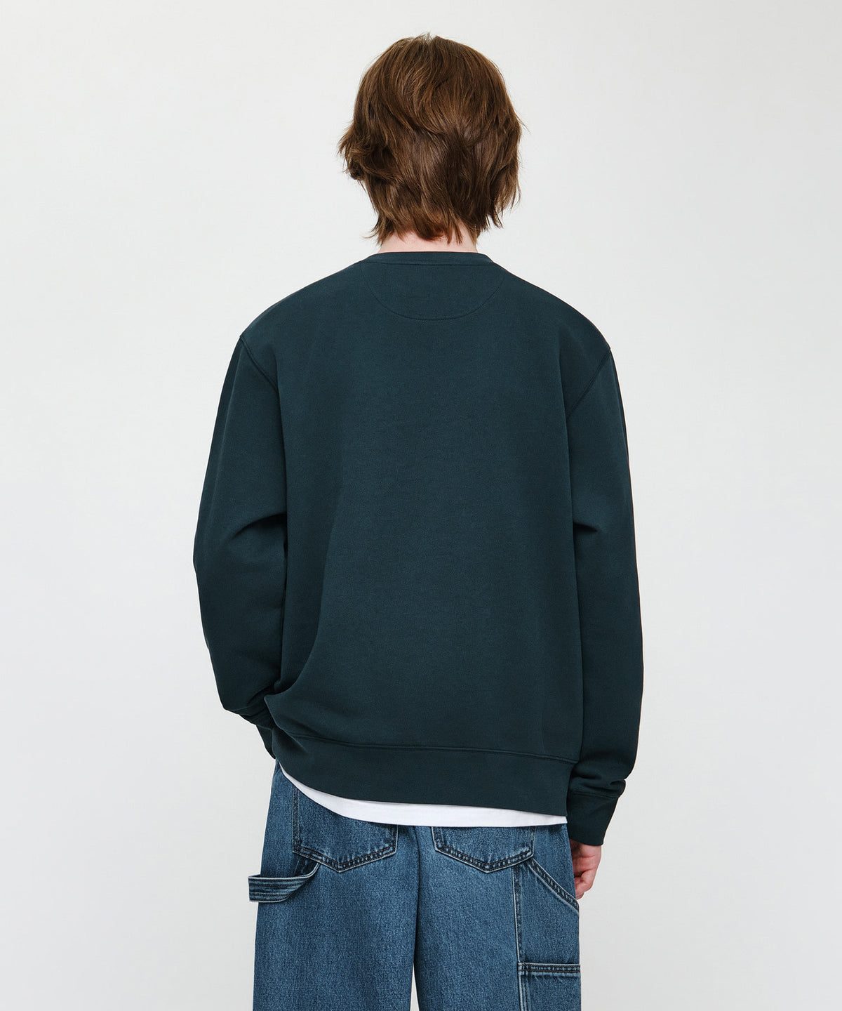 [REGEN] CLASSIC LOGO CHECK APPLIQUE SWEATSHIRT