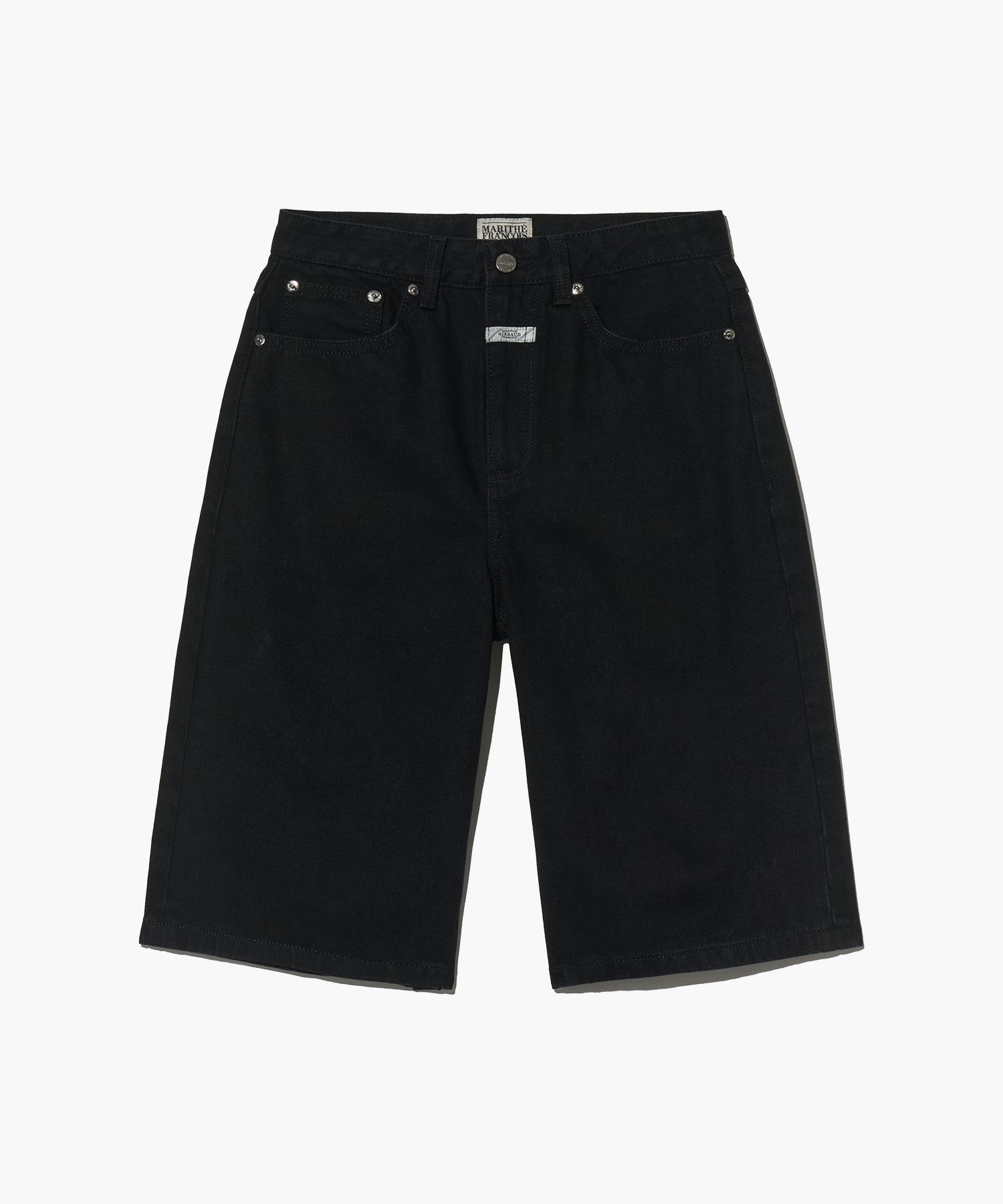 W LONG BERMUDA DENIM PANTS