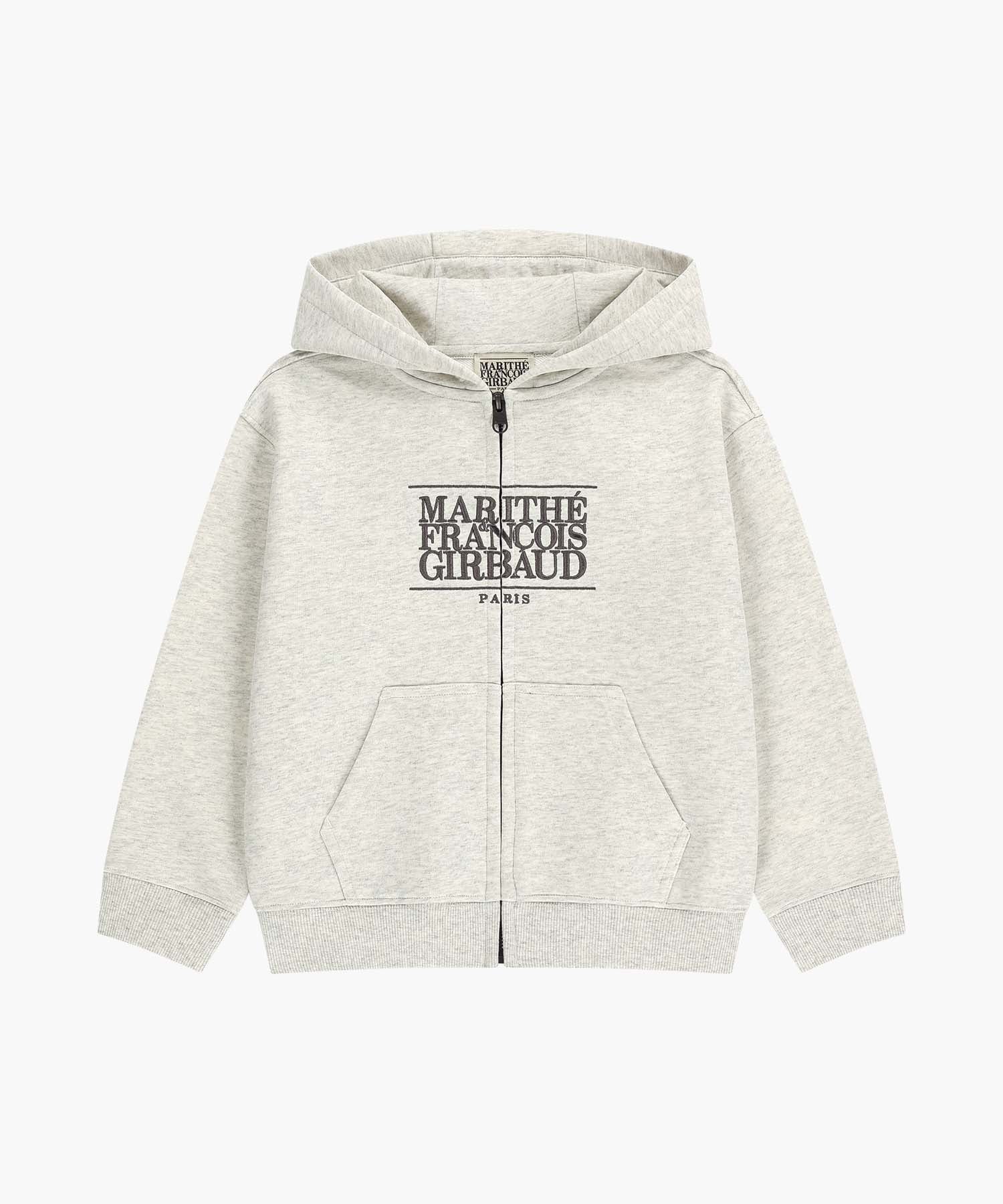 KIDS CLASSIC LOGO EMBROIDERY HOODIE ZIP-UP