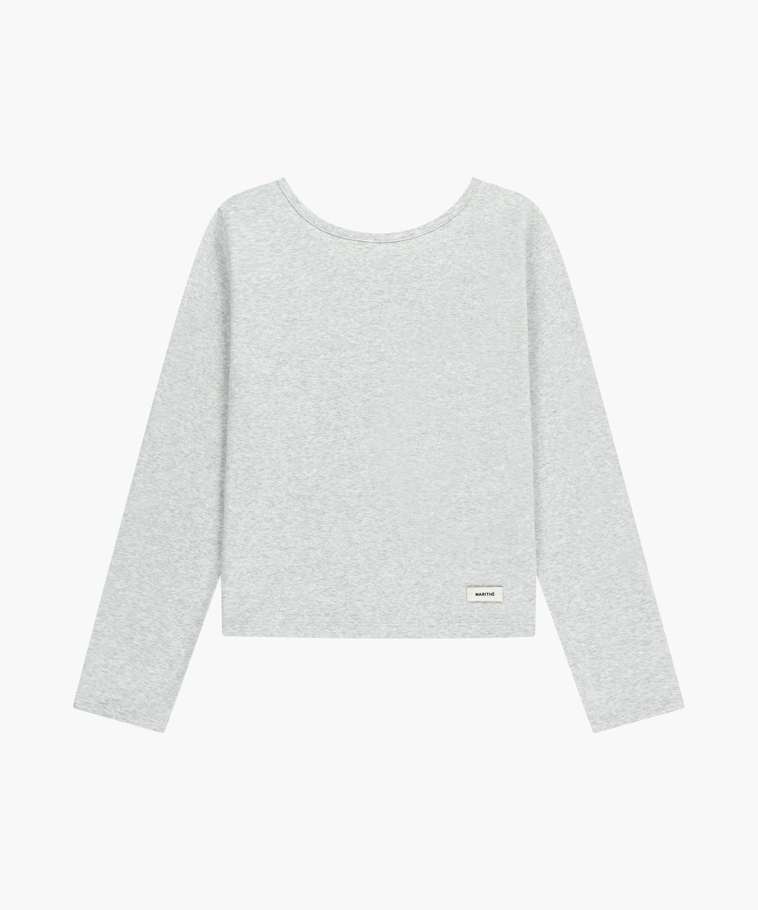 W BASIC SCOOP BACK LONG SLEEVE