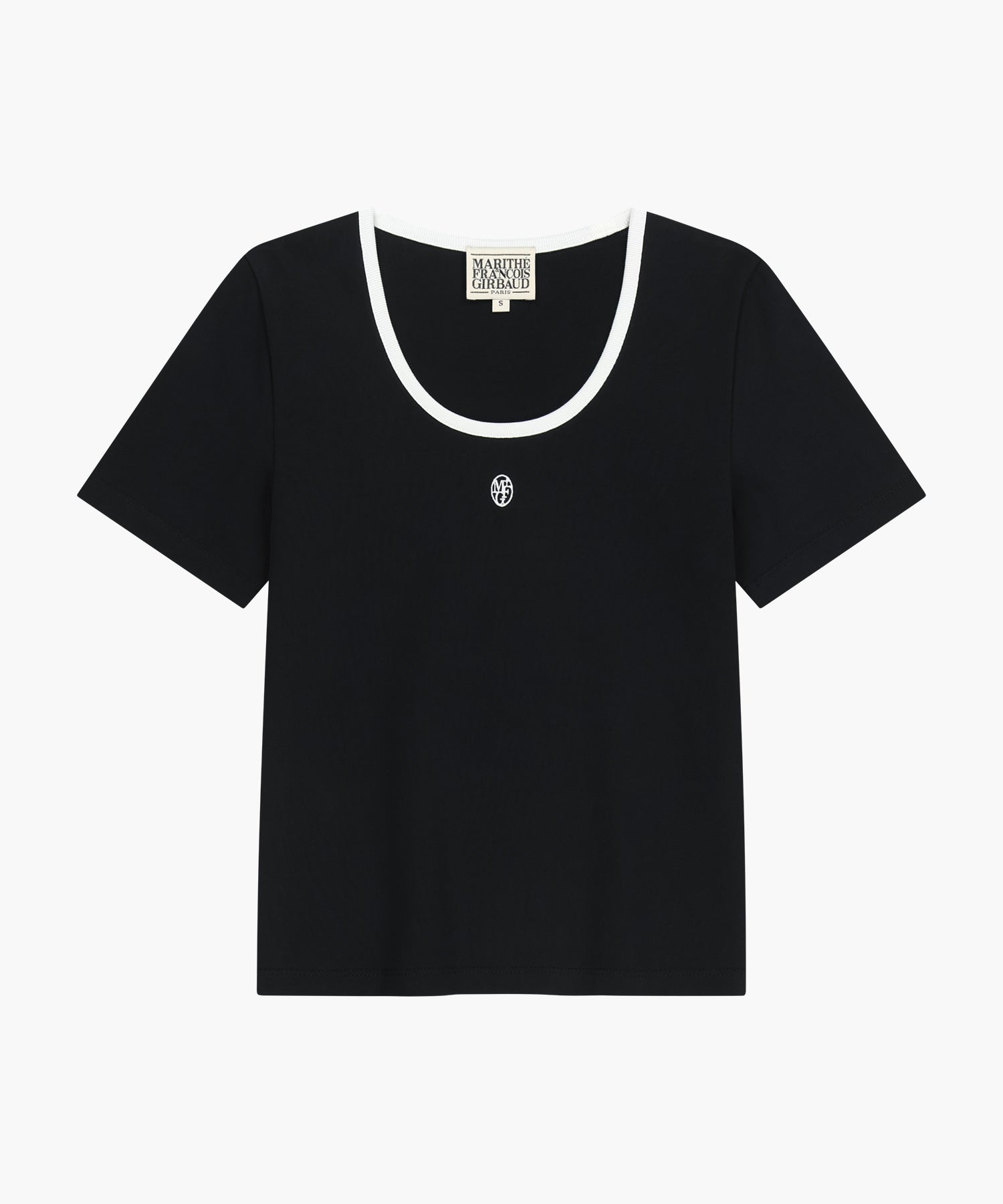 W DEEP NECK RINGER TEE
