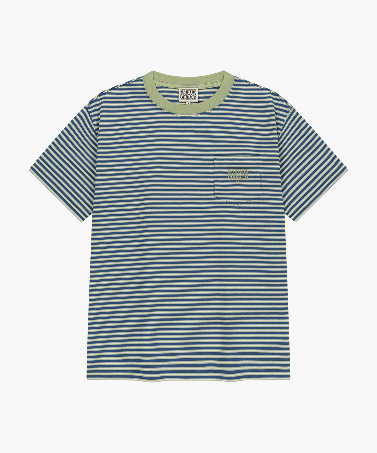 SMALL CLASSIC LOGO STRIPE RINGER TEE