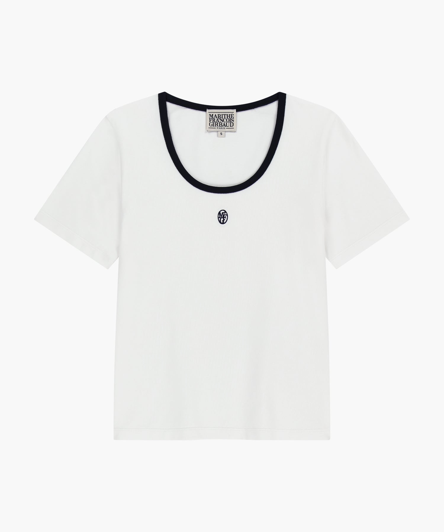 W DEEP NECK RINGER TEE