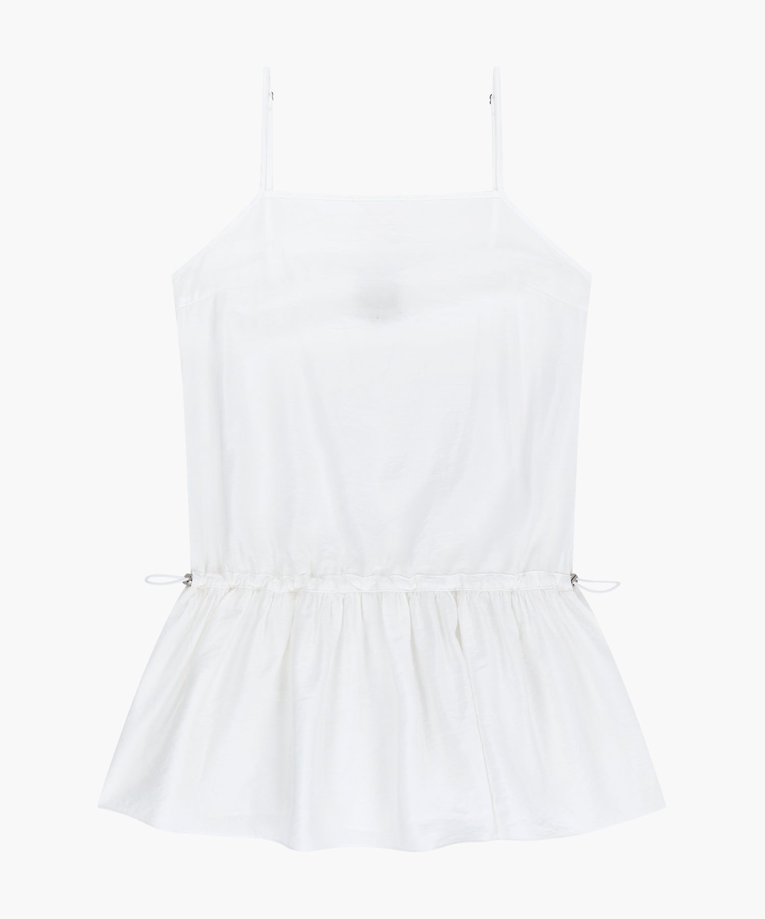 W SHIRRING SLEEVELESS DRESS