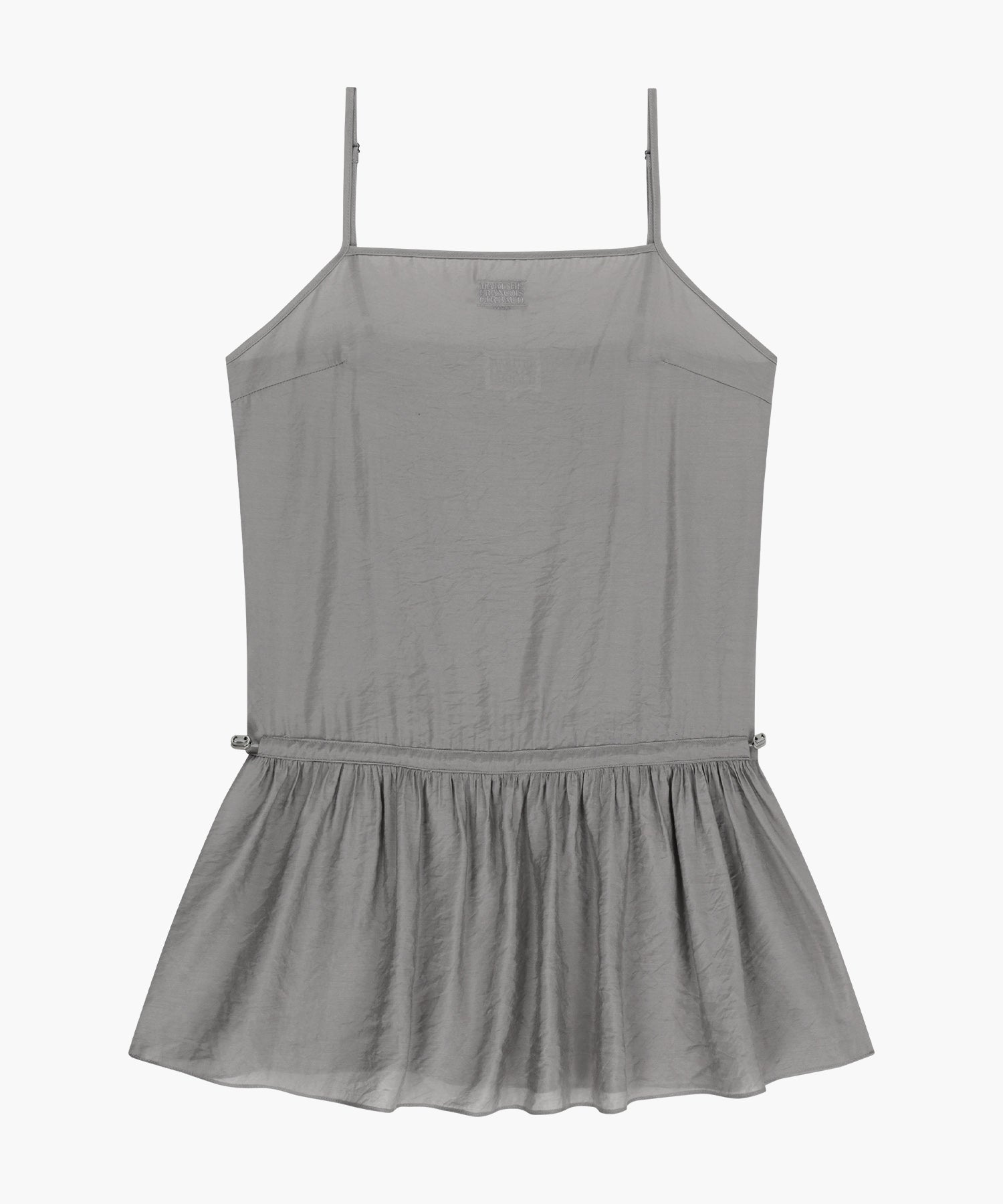 W SHIRRING SLEEVELESS DRESS