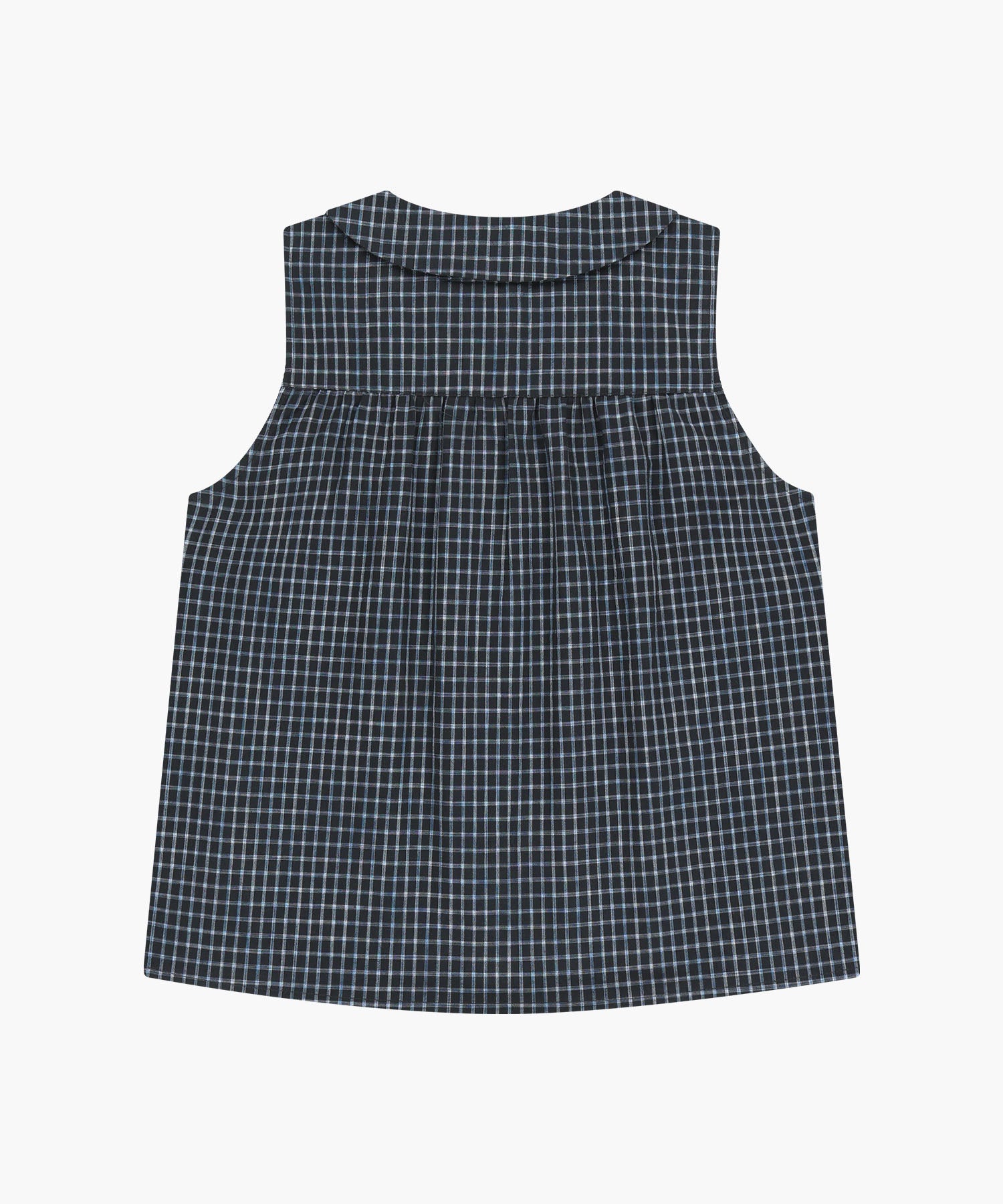 W ROUND COLLAR SLEEVELESS BLOUSE