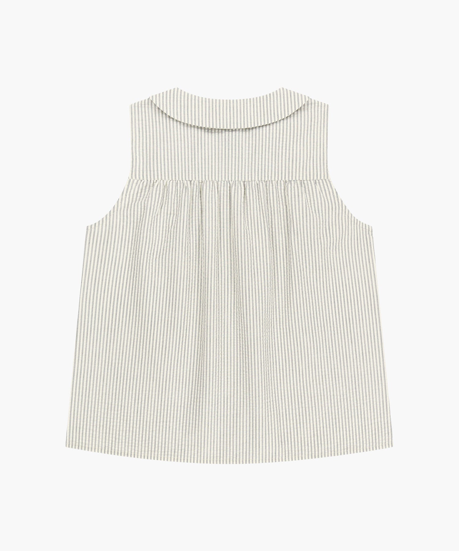 W ROUND COLLAR SLEEVELESS BLOUSE