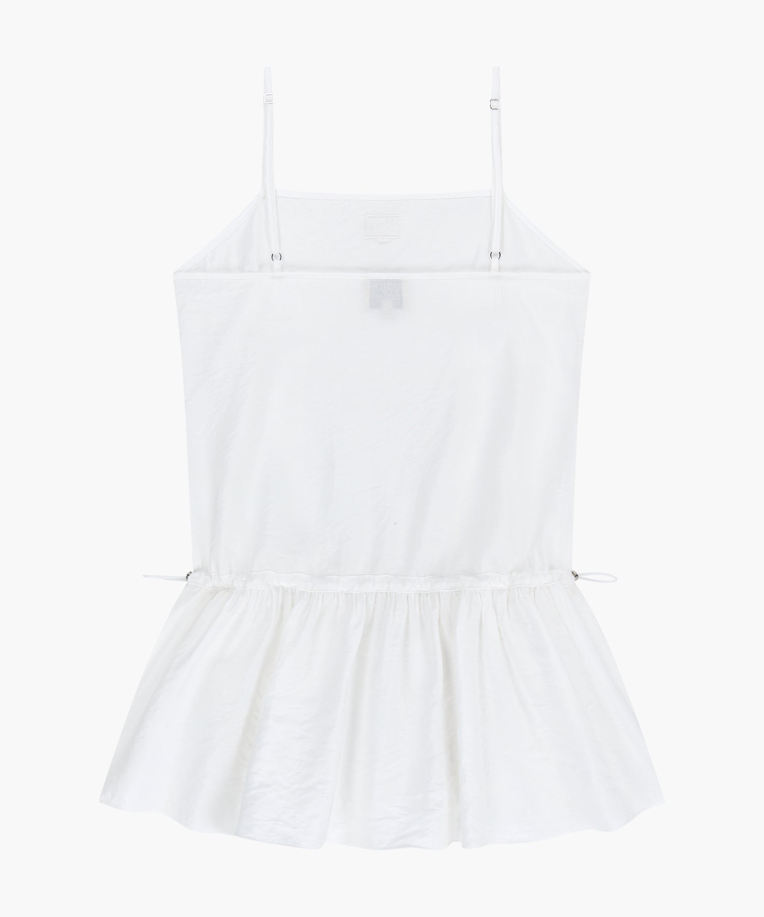 W SHIRRING SLEEVELESS DRESS