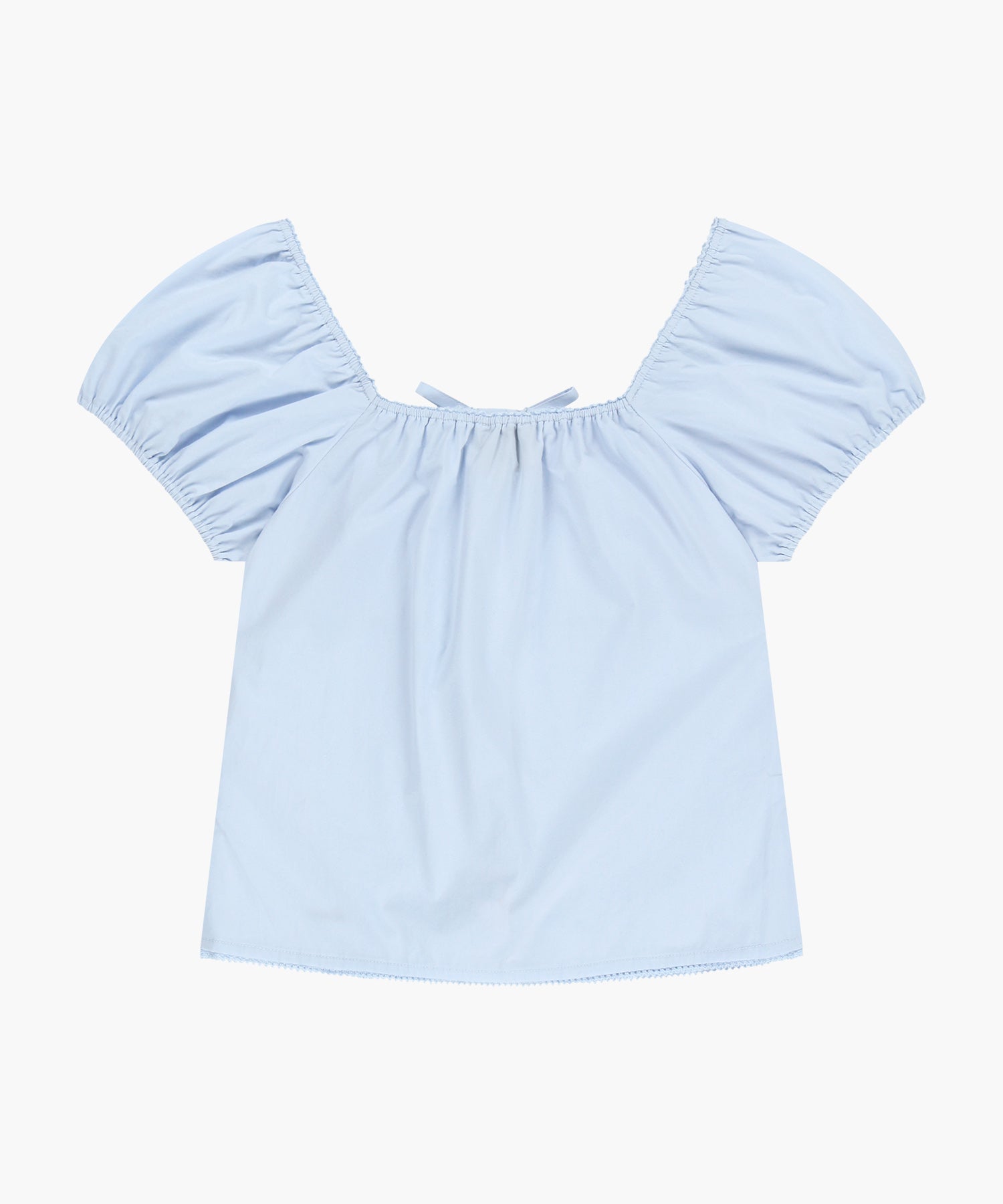 W CAP SLEEVE RIBBON BLOUSE