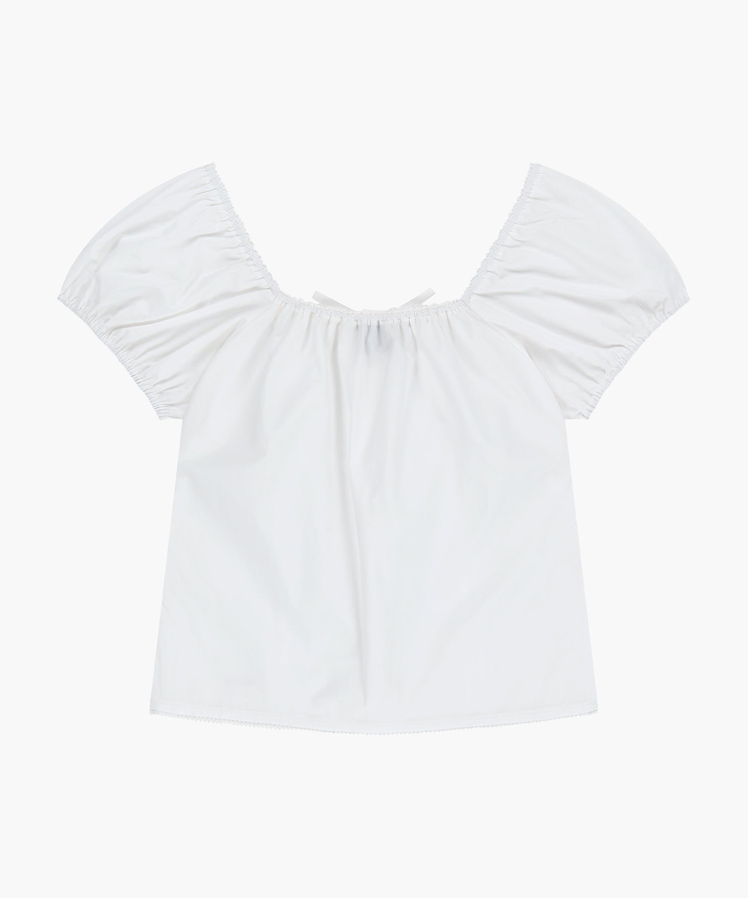 W CAP SLEEVE RIBBON BLOUSE