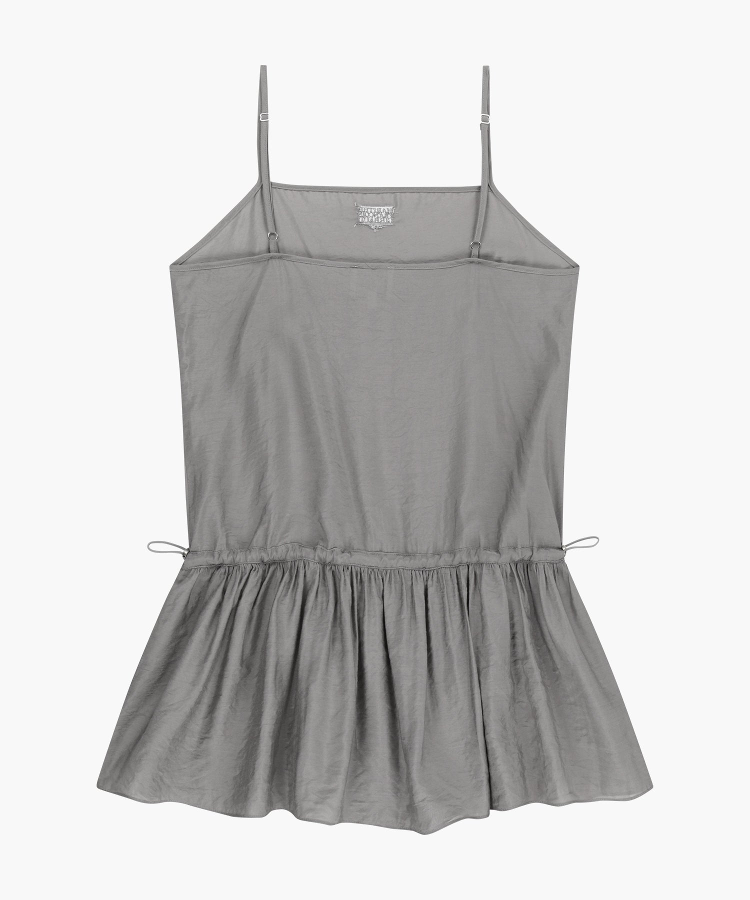 W SHIRRING SLEEVELESS DRESS