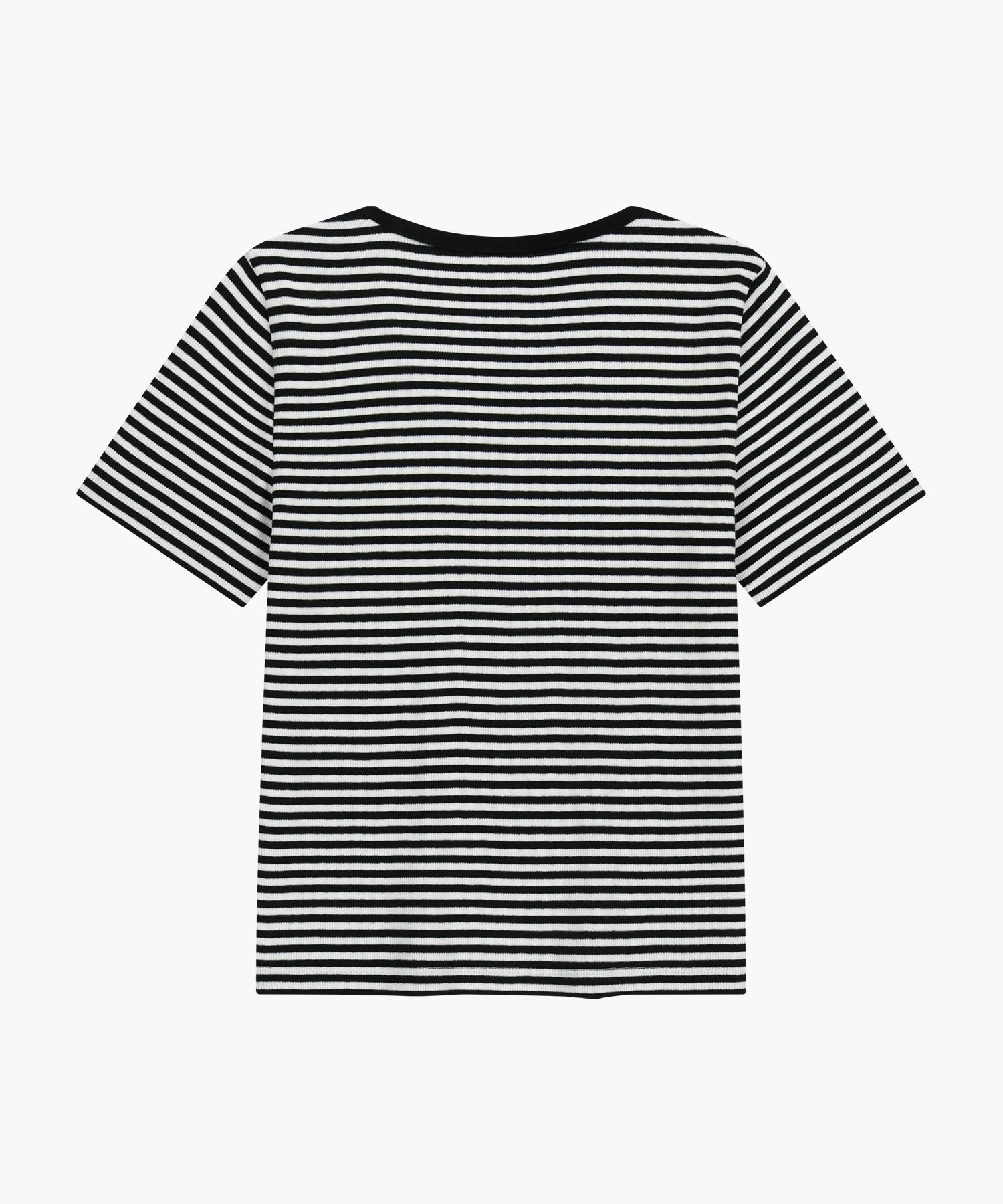 W DEEP NECK RINGER TEE