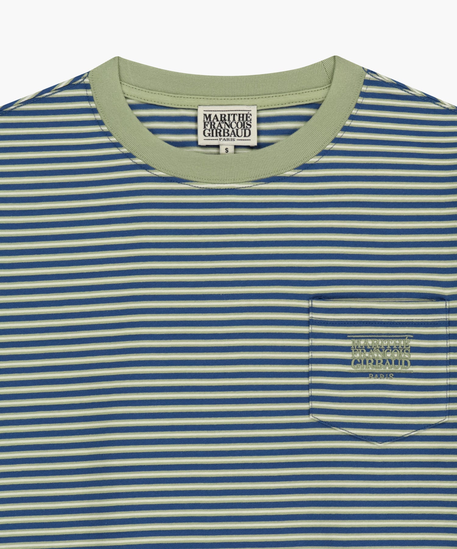 SMALL CLASSIC LOGO STRIPE RINGER TEE