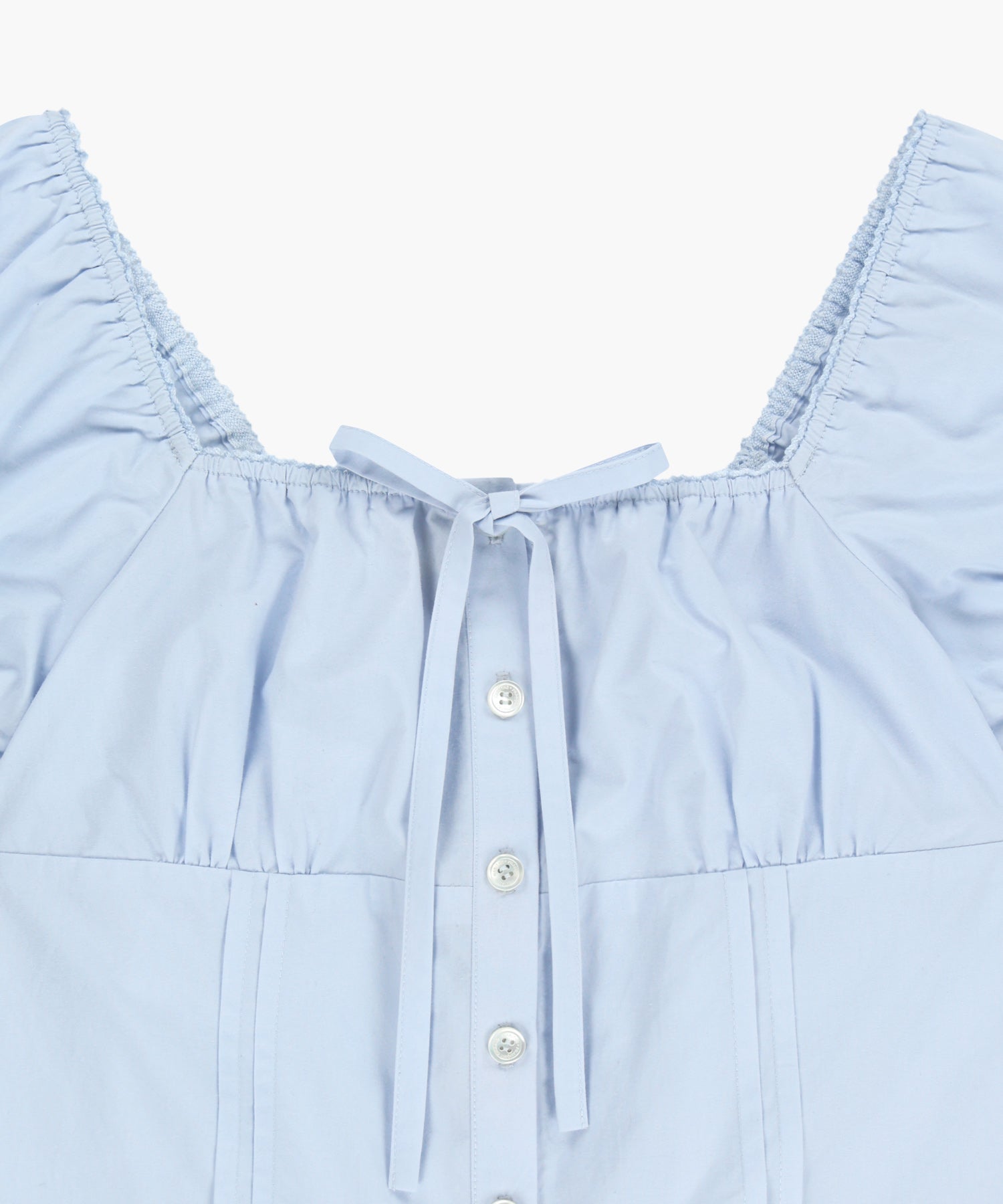 W CAP SLEEVE RIBBON BLOUSE