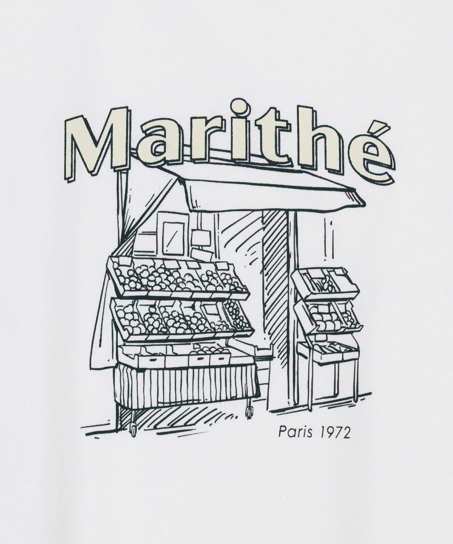 [REGEN] W FRENCH FRUIT SHOP GRAPHIC TEE