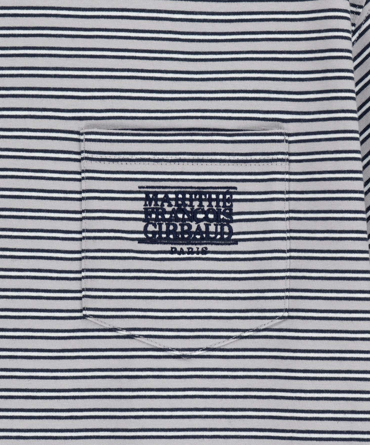 SMALL CLASSIC LOGO STRIPE RINGER TEE