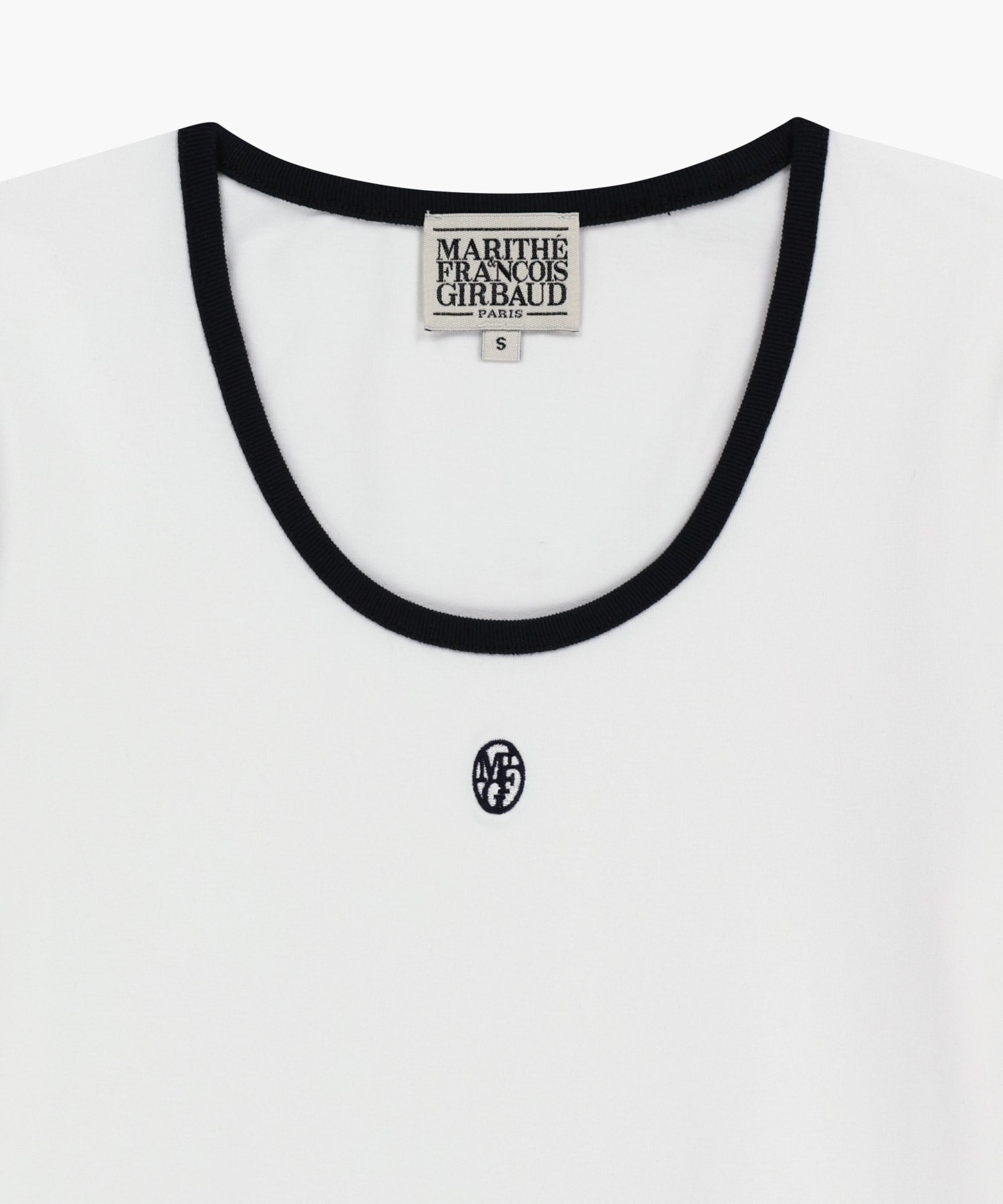 W DEEP NECK RINGER TEE