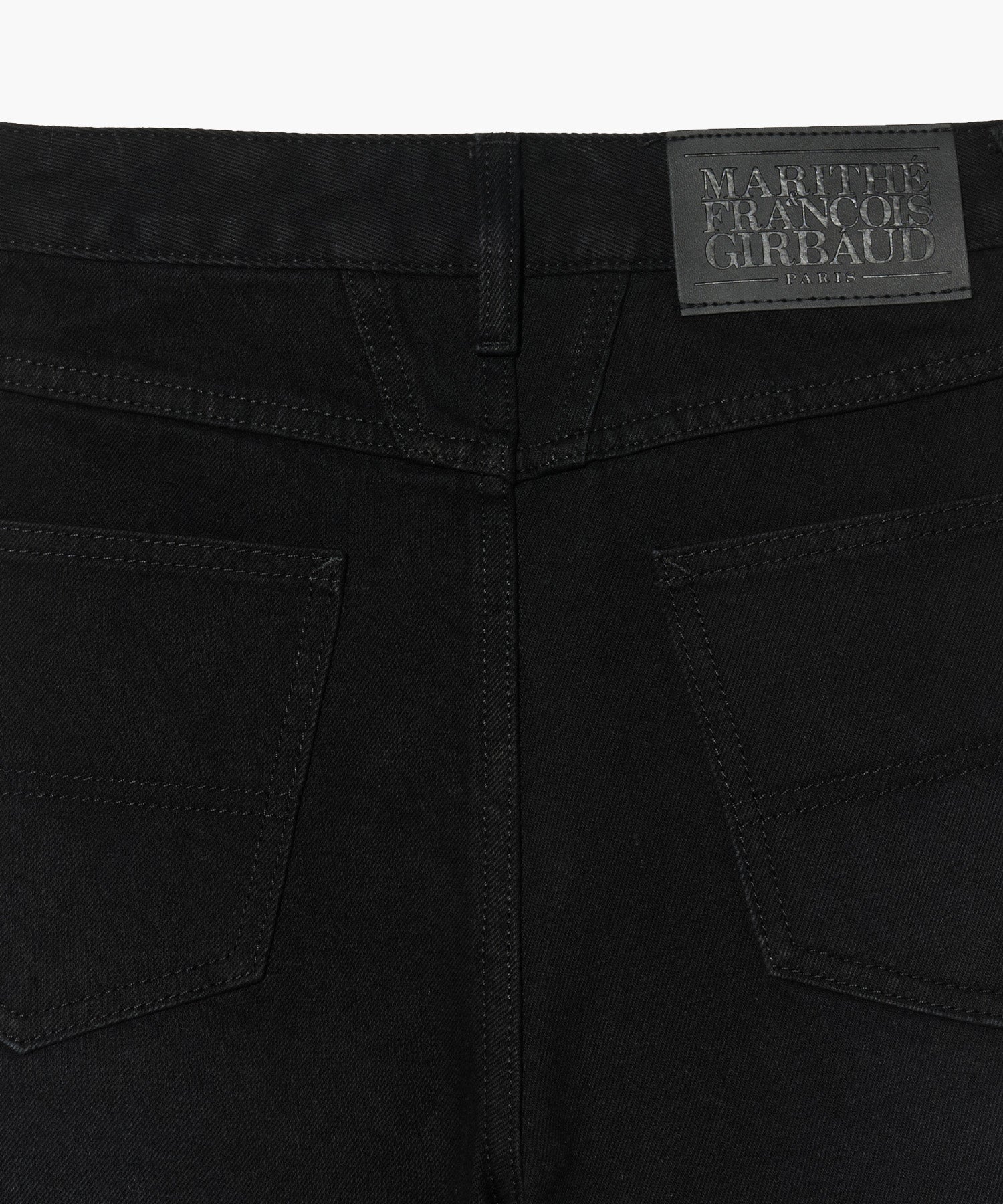 W LONG BERMUDA DENIM PANTS