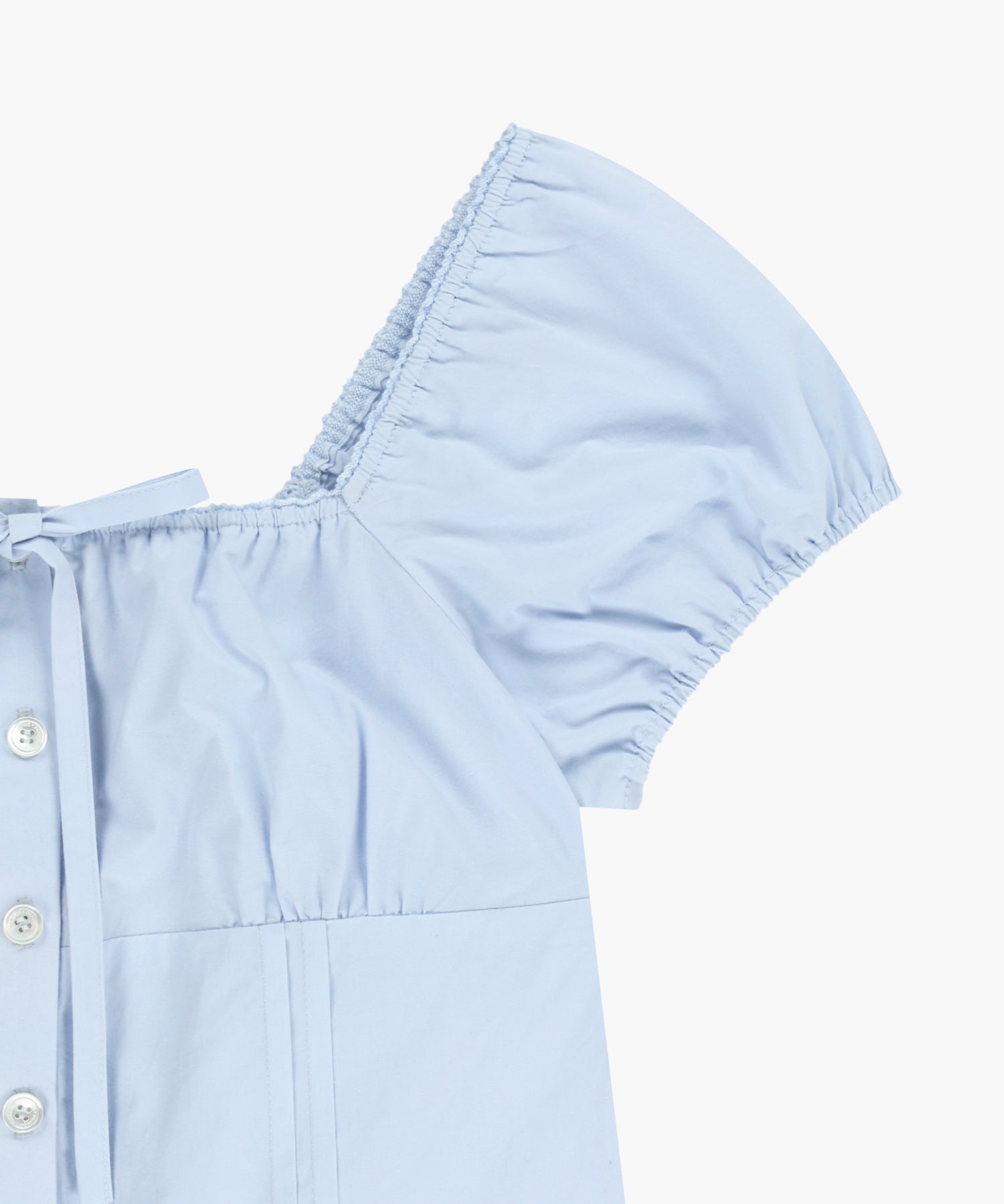 W CAP SLEEVE RIBBON BLOUSE