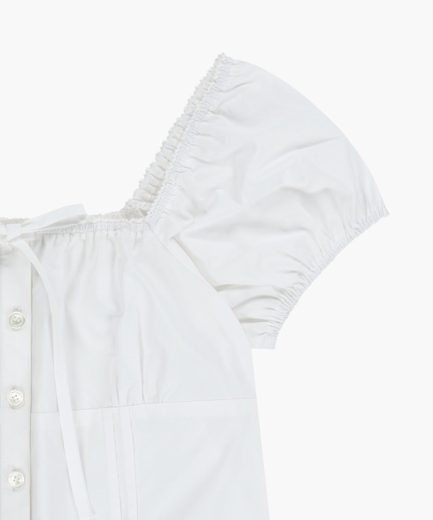 W CAP SLEEVE RIBBON BLOUSE