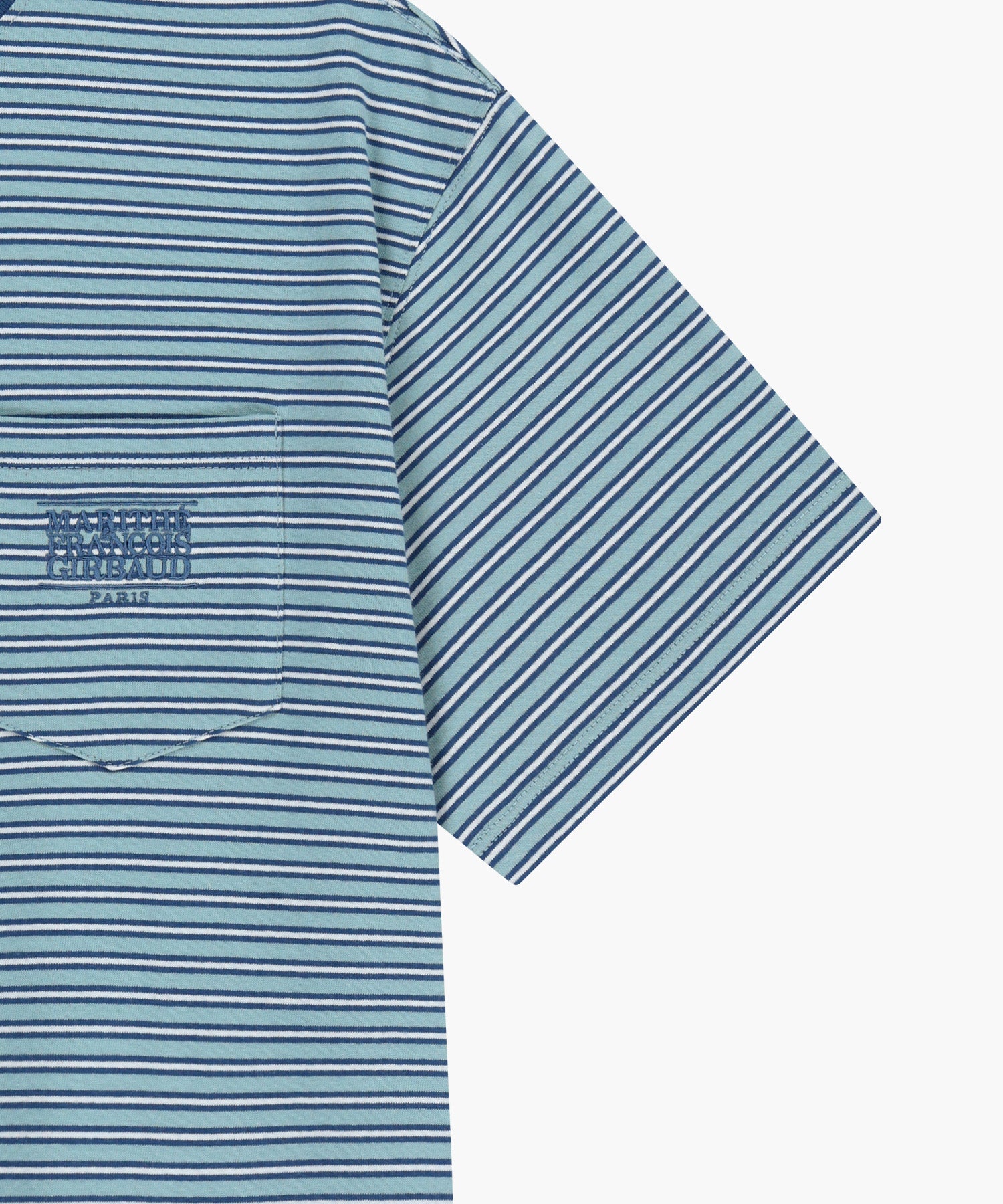 SMALL CLASSIC LOGO STRIPE RINGER TEE