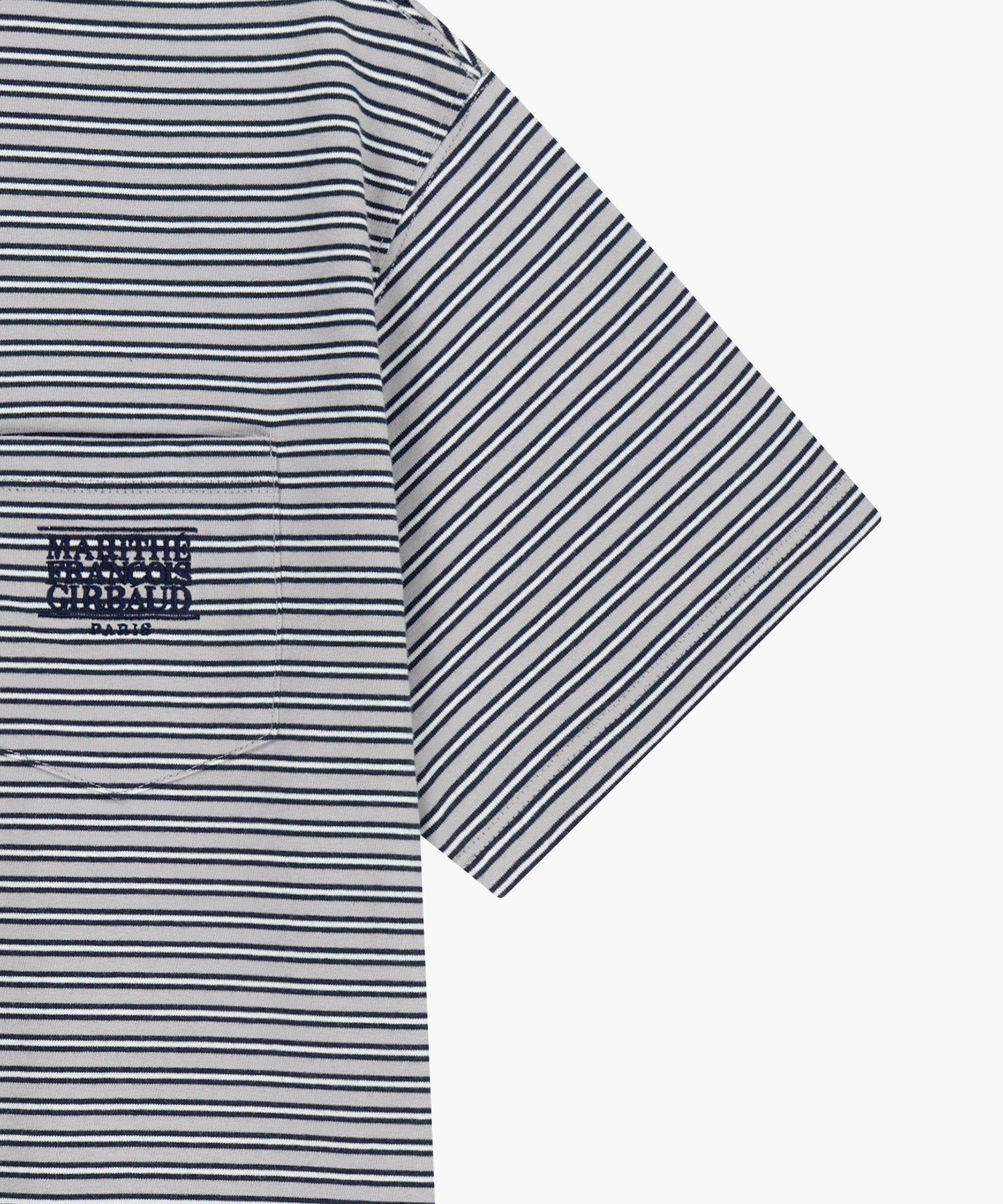 SMALL CLASSIC LOGO STRIPE RINGER TEE