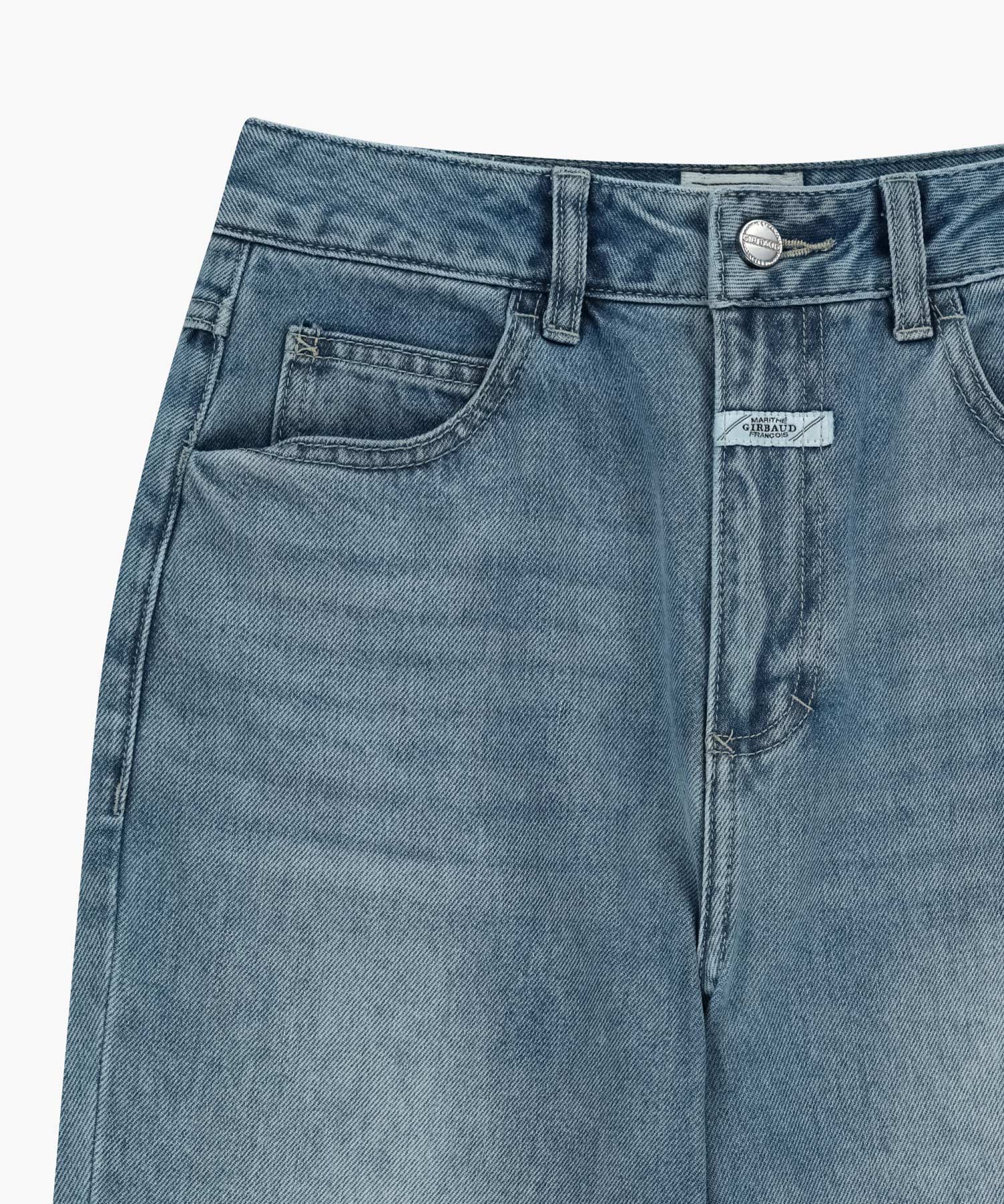 W SLIM BOOT-CUT DENIM PANTS