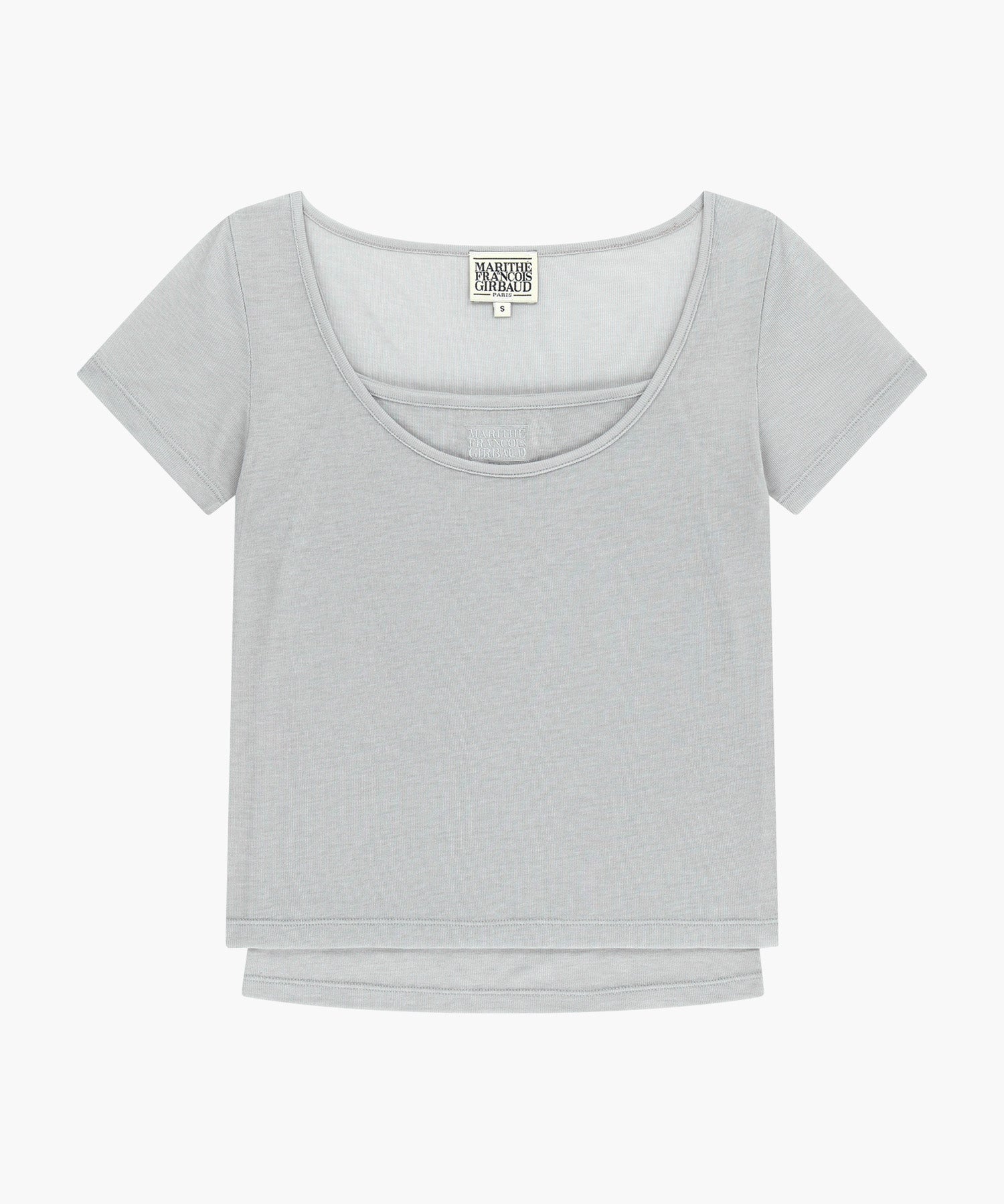 W SMALL CLASSIC LOGO SLEEVELESS LAYERED TEE
