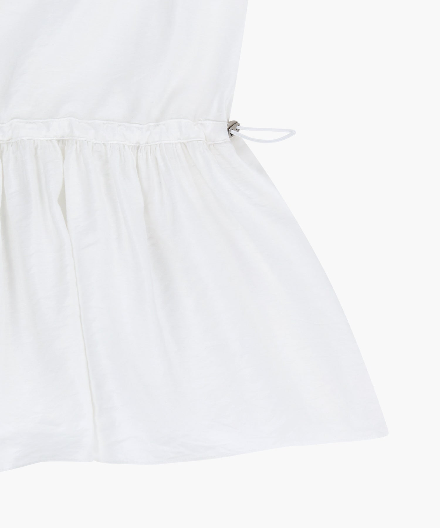 W SHIRRING SLEEVELESS DRESS