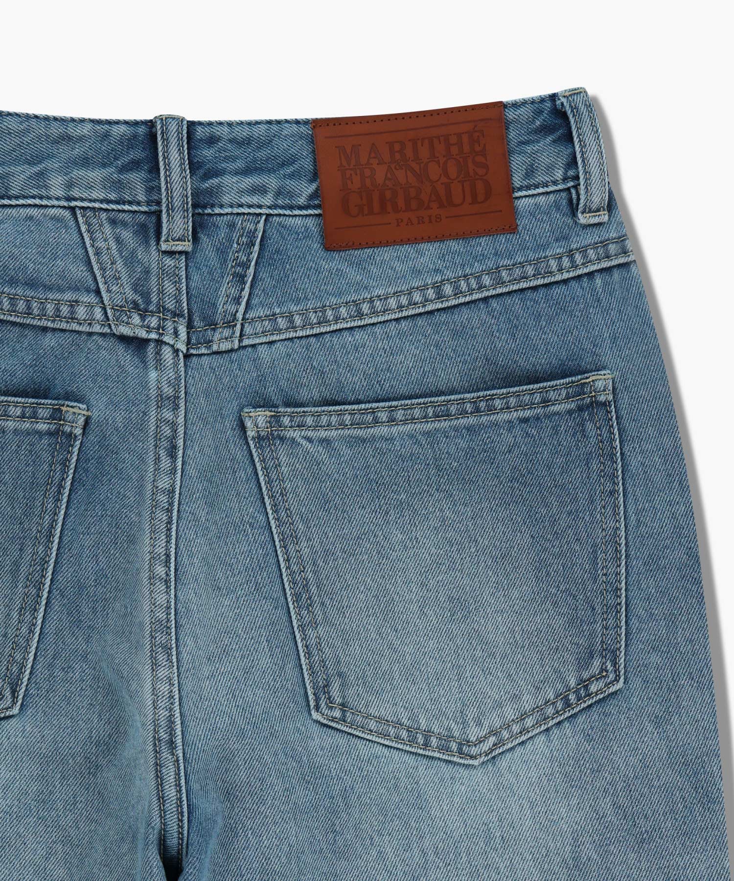 W SLIM BOOT-CUT DENIM PANTS