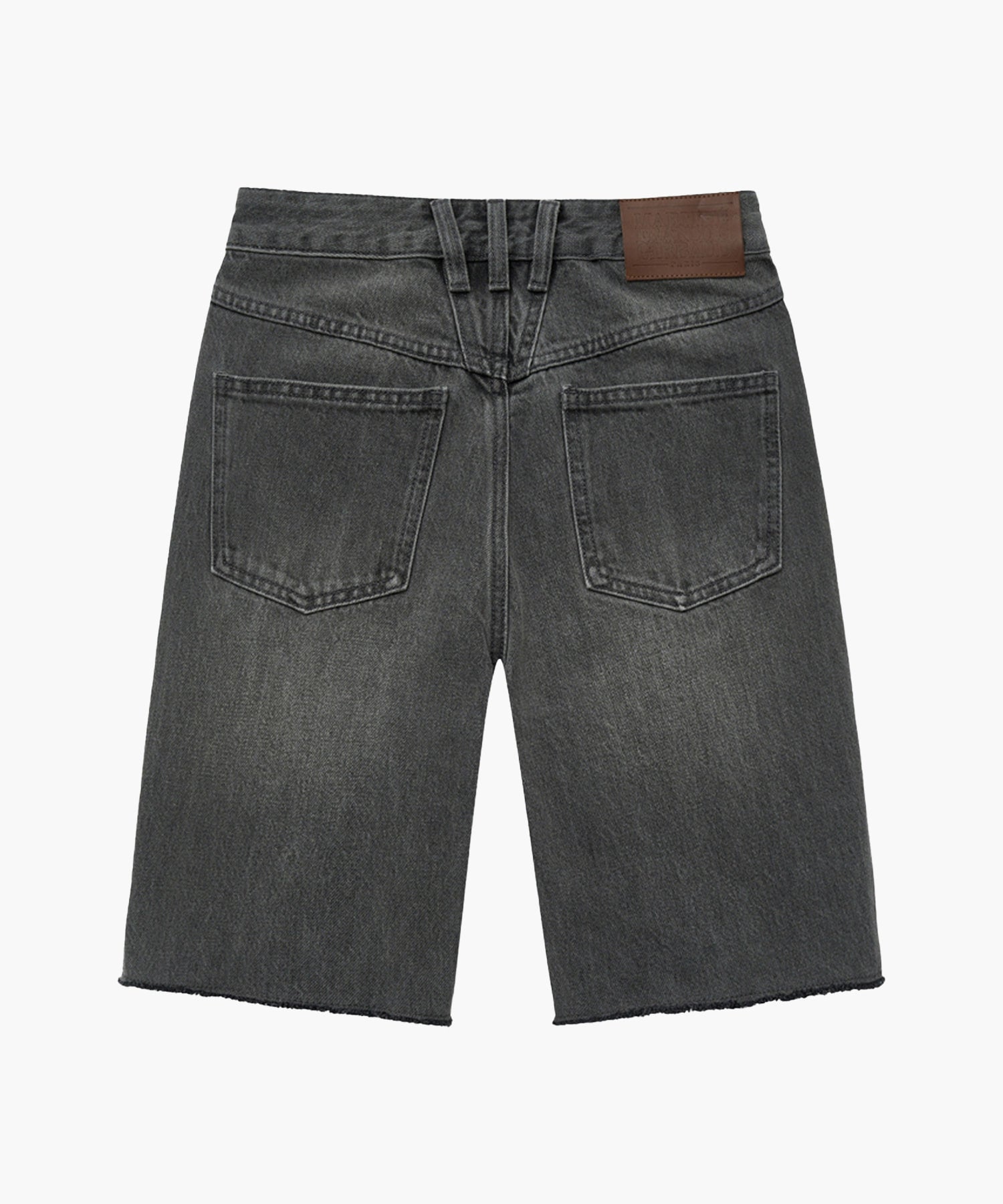 W X-POCKET RAW EDGE HALF DENIM PANTS