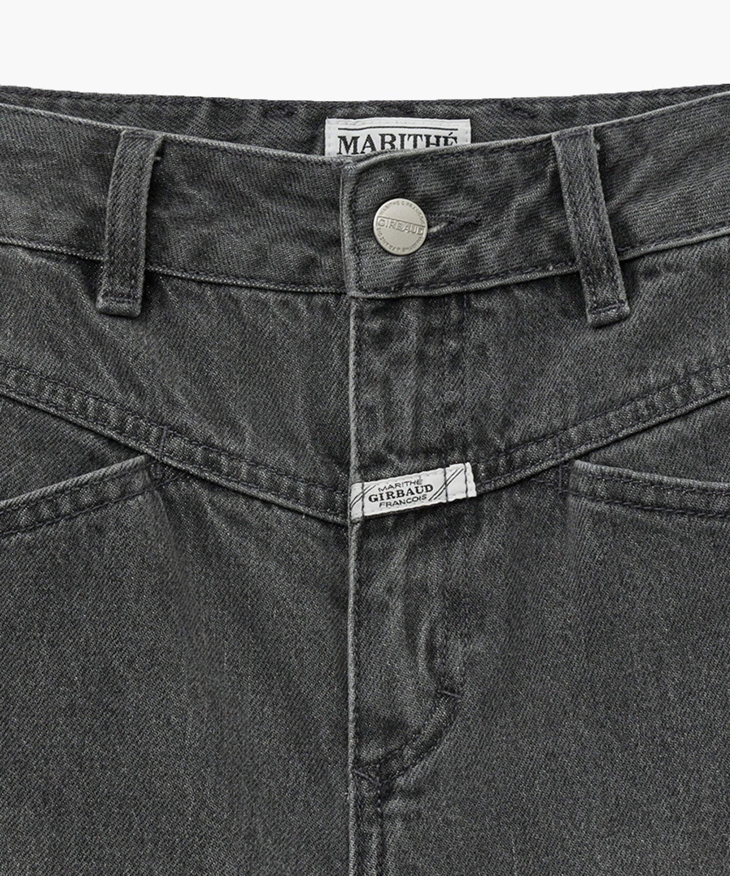 W X-POCKET RAW EDGE HALF DENIM PANTS